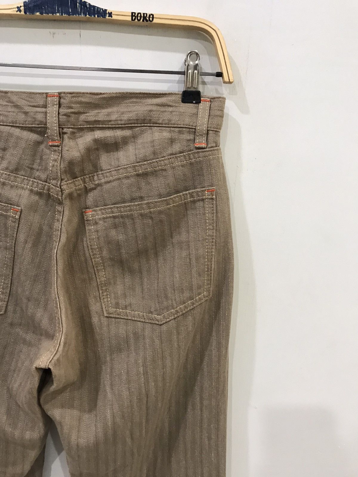 Japanese Brand big smith Japan Vertical Stripe Fabric Pant Size US 29 - 7 Thumbnail