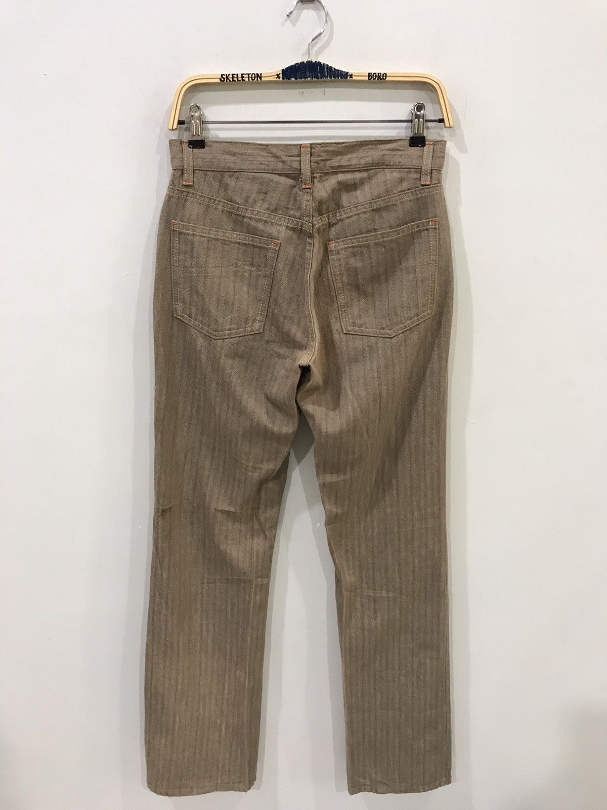 Japanese Brand big smith Japan Vertical Stripe Fabric Pant Size US 29 - 6 Thumbnail