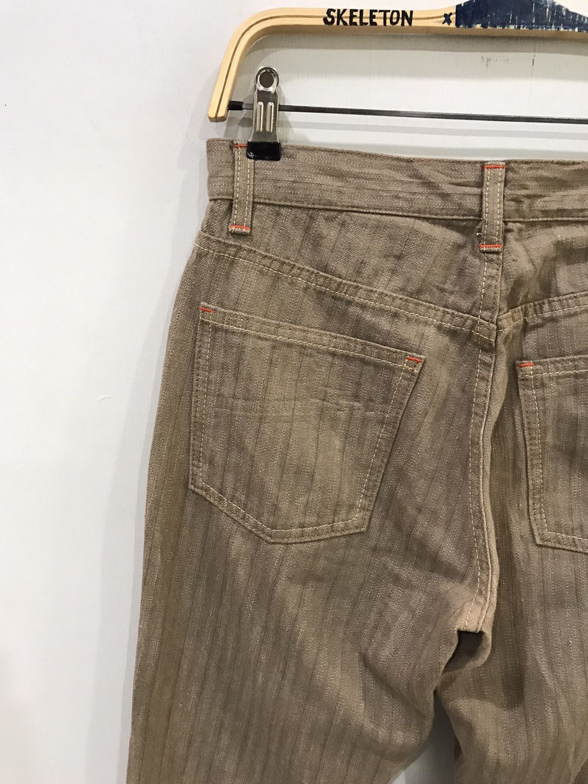 Japanese Brand big smith Japan Vertical Stripe Fabric Pant Size US 29 - 8 Thumbnail