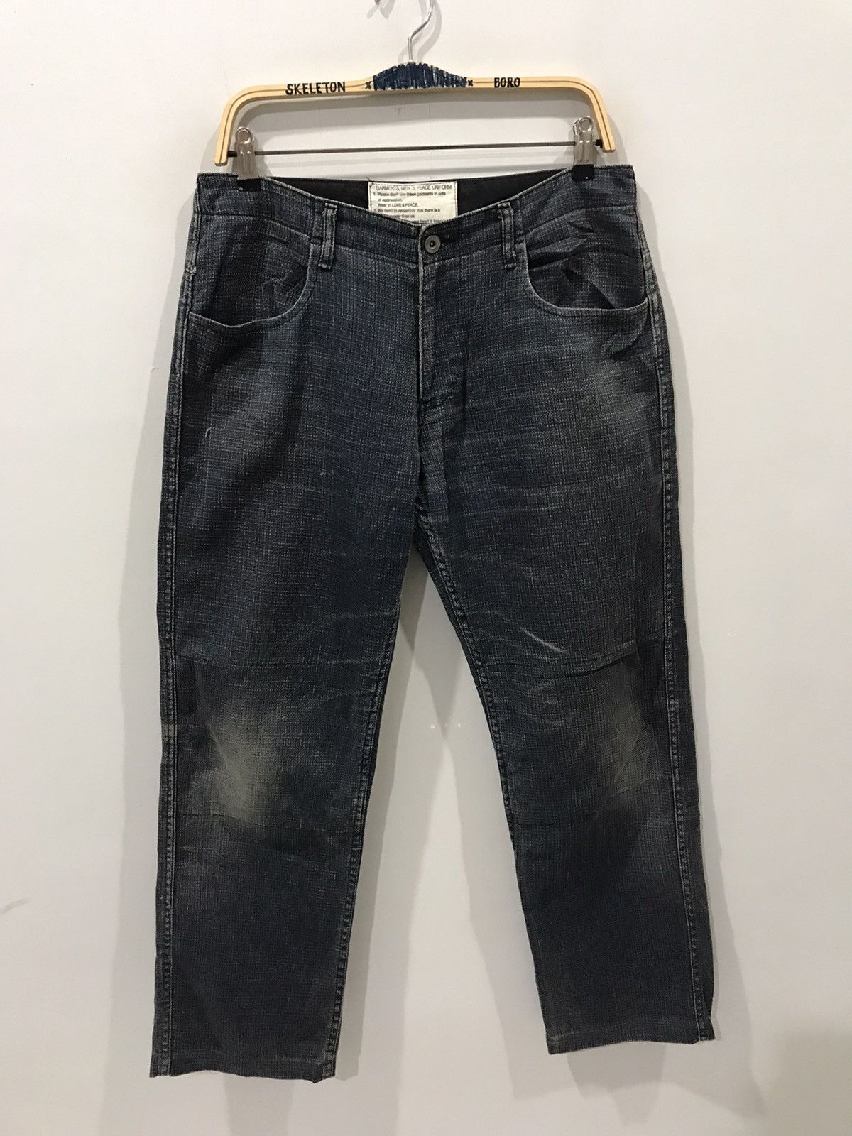 Japanese Brand × Johnbull JOHNBULL Japan Indigo Hard Linen Pant Size US 32 / EU 48 - 1 Thumbnail