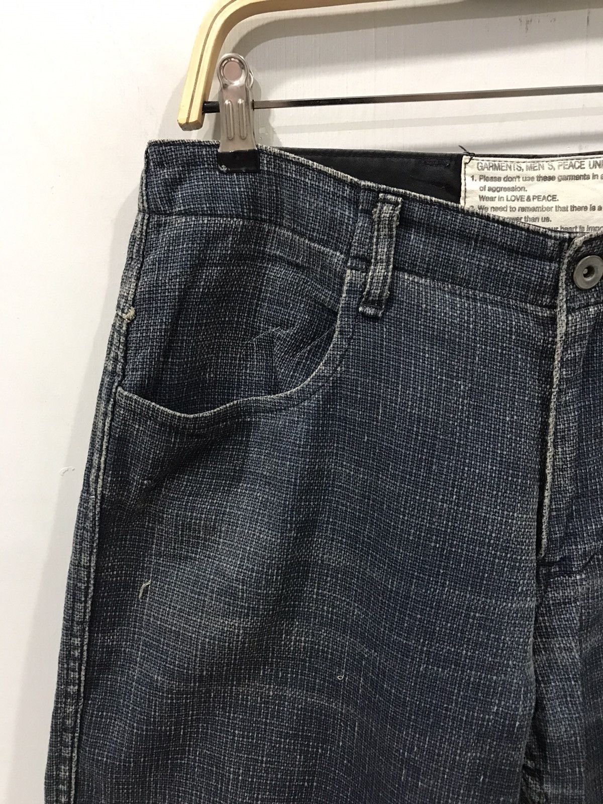 Japanese Brand × Johnbull JOHNBULL Japan Indigo Hard Linen Pant Size US 32 / EU 48 - 3 Thumbnail