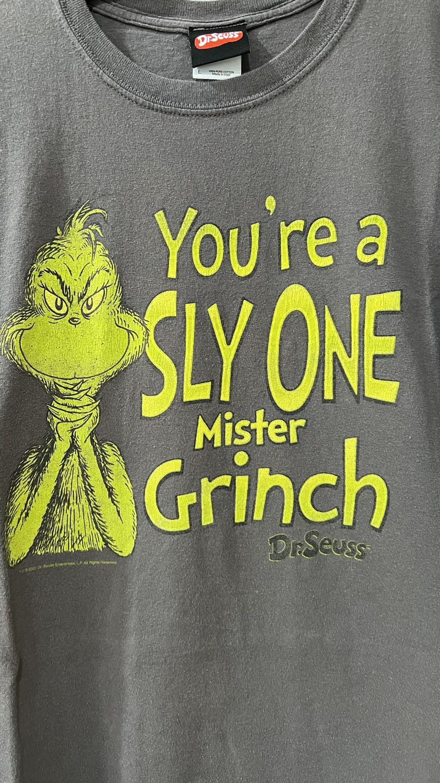 DC Comics × Disney × Vintage 2007 Dr. Seuss "You're a Sly One Mr Grinch" Size Large Size US L / EU 52-54 / 3 - 3 Thumbnail