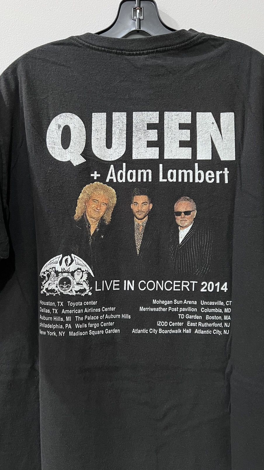 Band Tees × Vintage 2014 Queen + Adam Lambert Live in Concert Tee Size US L / EU 52-54 / 3 - 6 Thumbnail