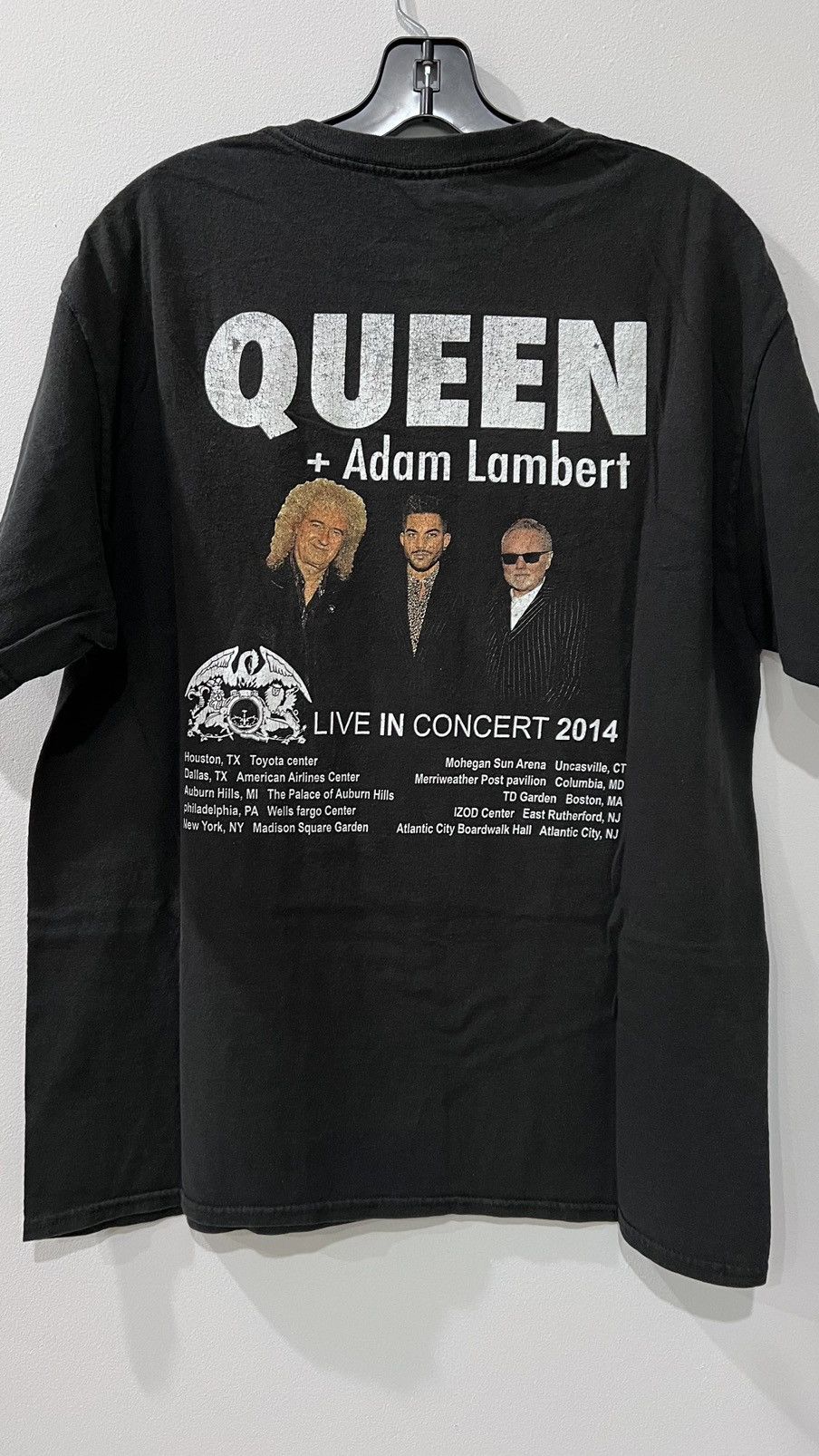 Band Tees × Vintage 2014 Queen + Adam Lambert Live in Concert Tee Size US L / EU 52-54 / 3 - 5 Thumbnail