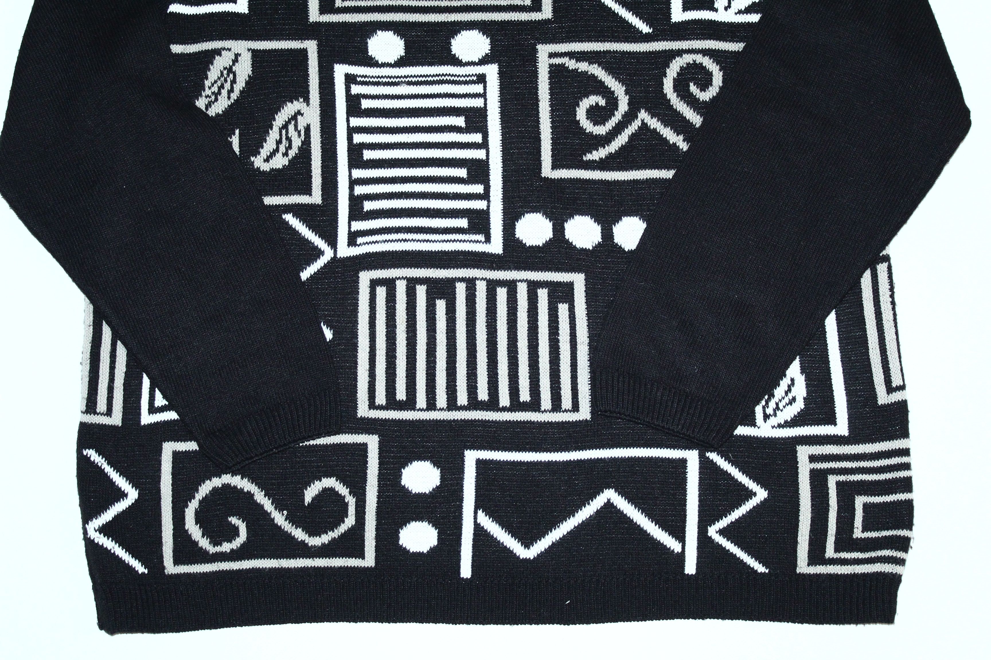 Vintage 🔥 VTG 🔥 Alfred Dunner Abstract Patter Knit Crew Sweater Size L / US 10 / IT 46 - 5 Thumbnail