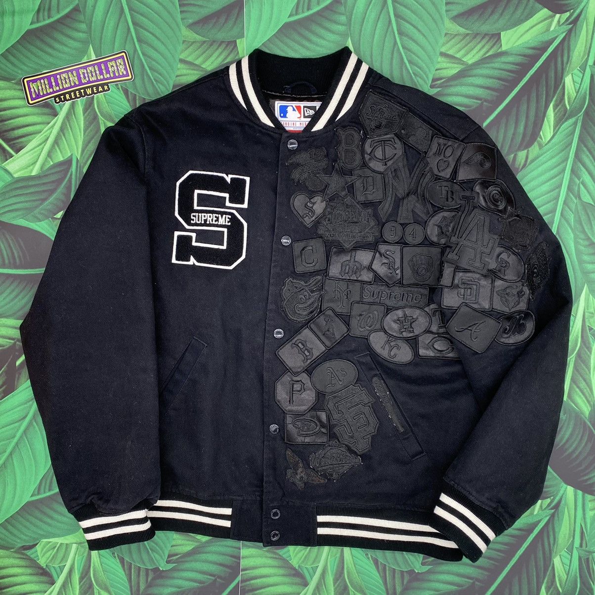 Supreme New era MLB varsity jacket | Grailed