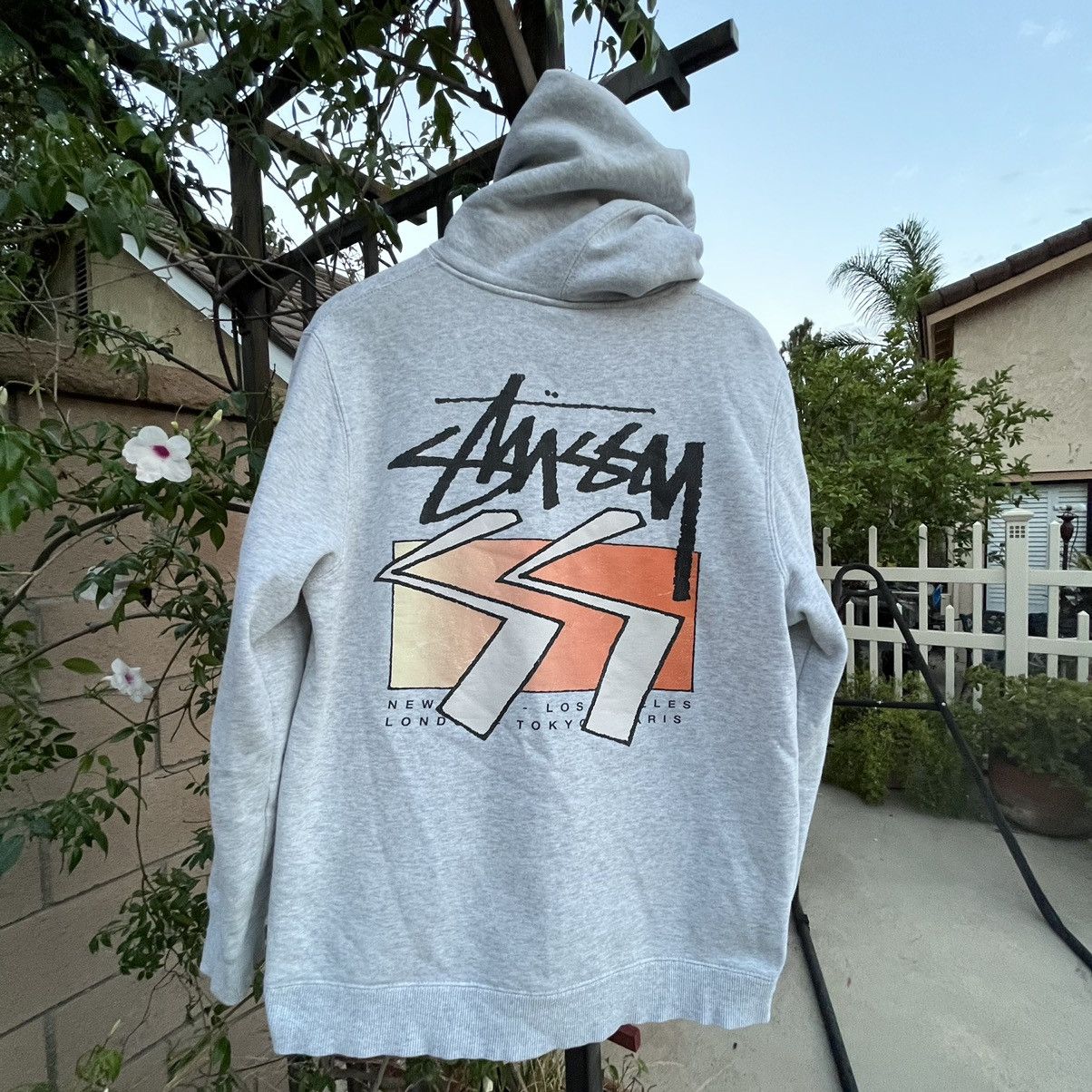 AU発★S-DOUBLE★S-Cube Block Hoodie ロゴ入り フーディ Stussy Stussy Born X Raised Logo Zip Hoodie Black Men's - SS23 - US
