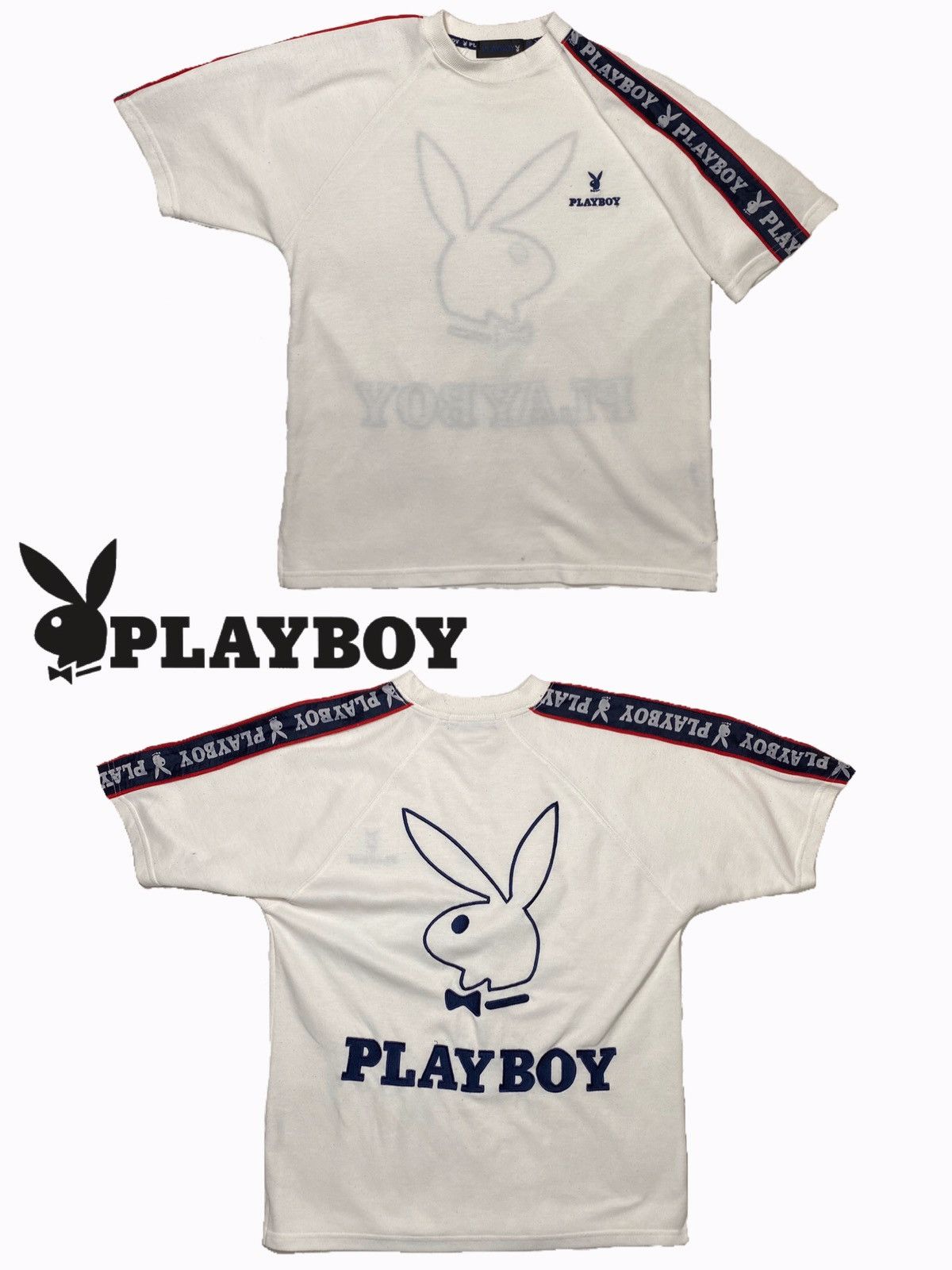 Playboy × Vintage Playboy Vintage Side tape big Embroidery logo off hype Japa Size US M / EU 48-50 / 2 - 1 Thumbnail