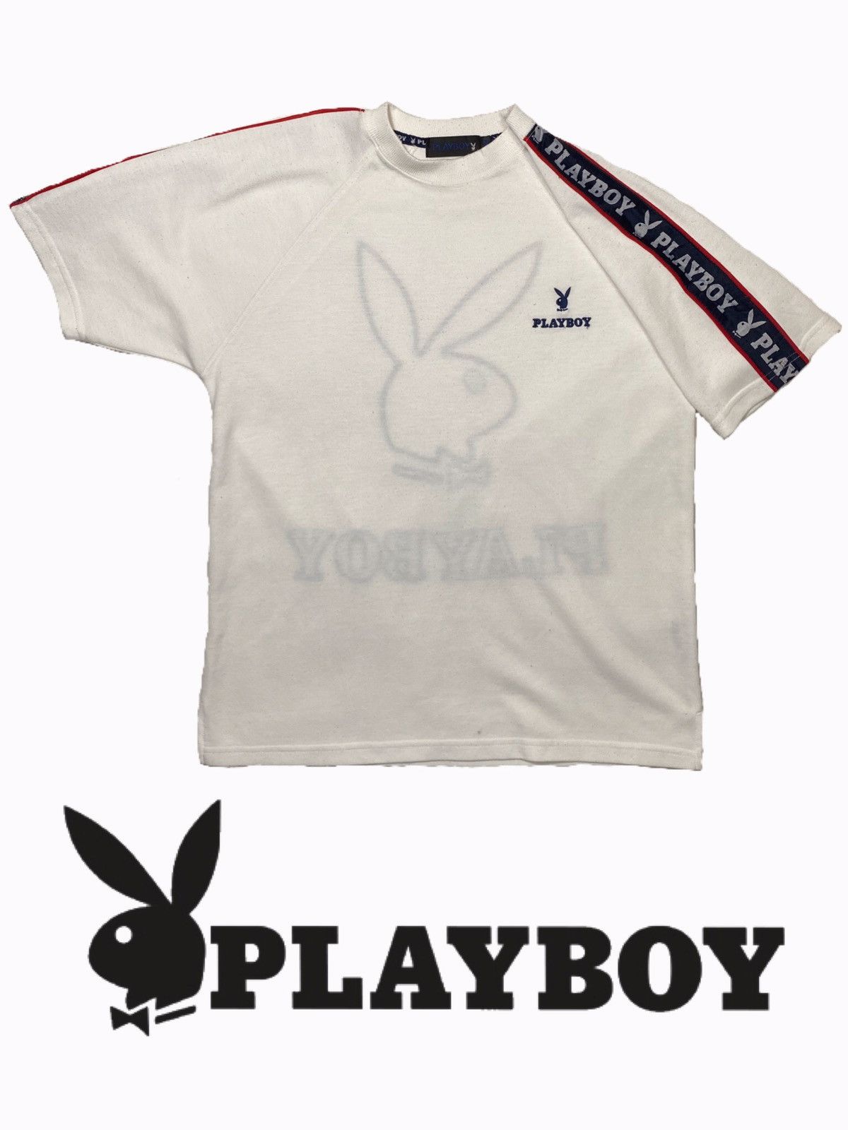 Playboy × Vintage Playboy Vintage Side tape big Embroidery logo off hype Japa Size US M / EU 48-50 / 2 - 2 Thumbnail