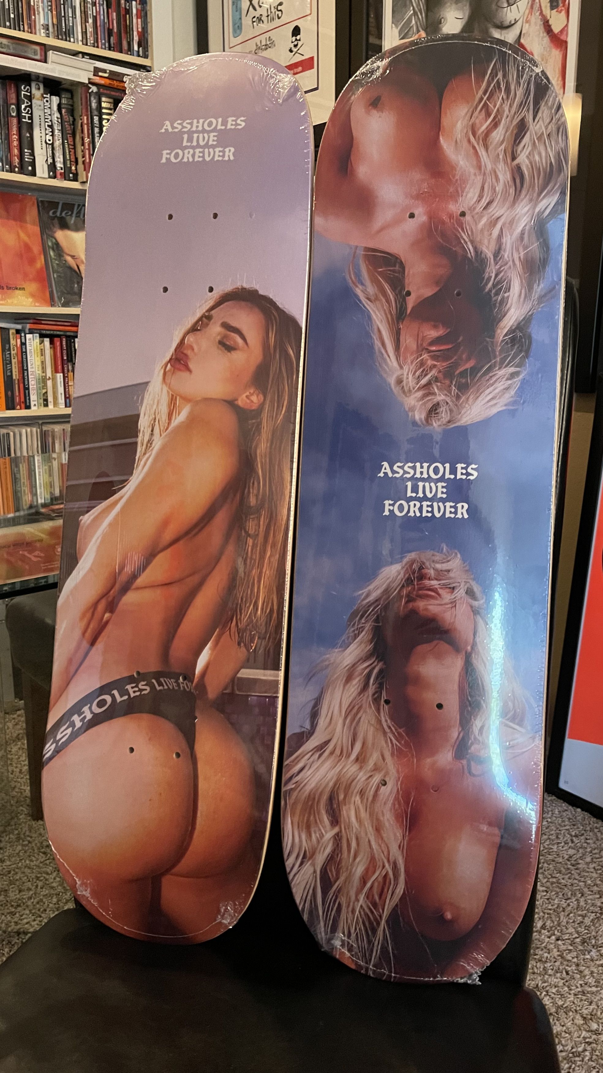 *RARE SET OF 2* A$$HOLES LIVE FOREVER SKATE DECK SKATEBOARD