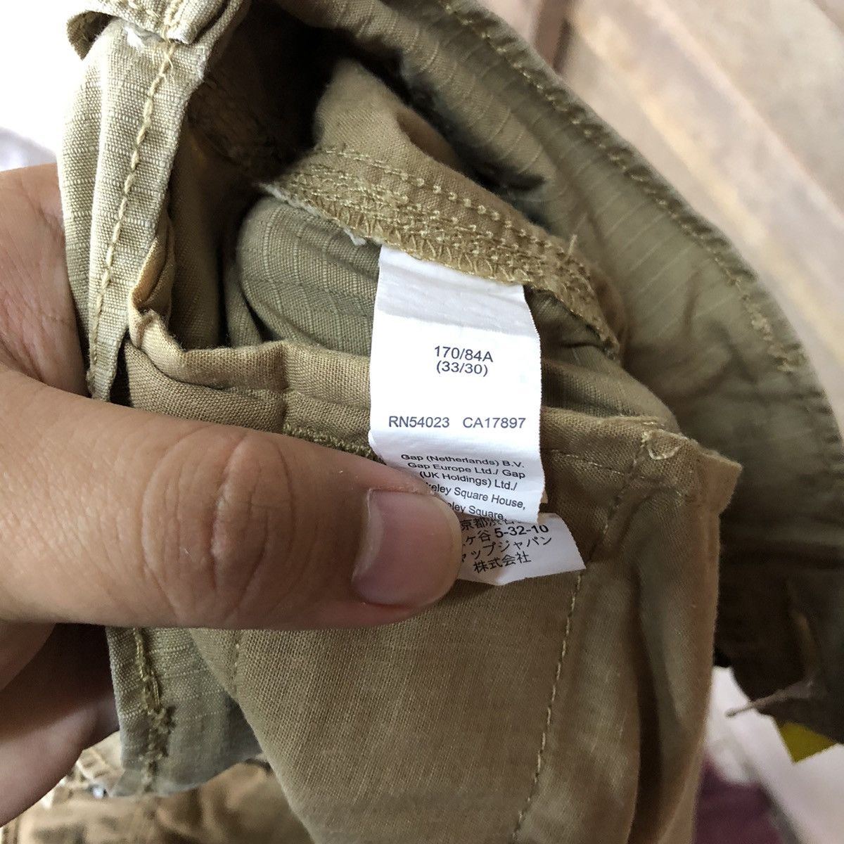 Japanese Brand Gap Brown utility multipocket tactical Cargo Pants #4467 Size US 33 - 17 Thumbnail