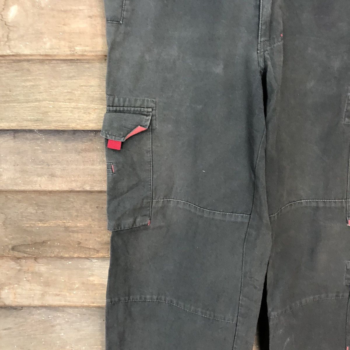 Japanese Brand × Vintage B.C Factory multi pocket utility Black Cargo Pants #4473 Size US 31 - 6 Thumbnail