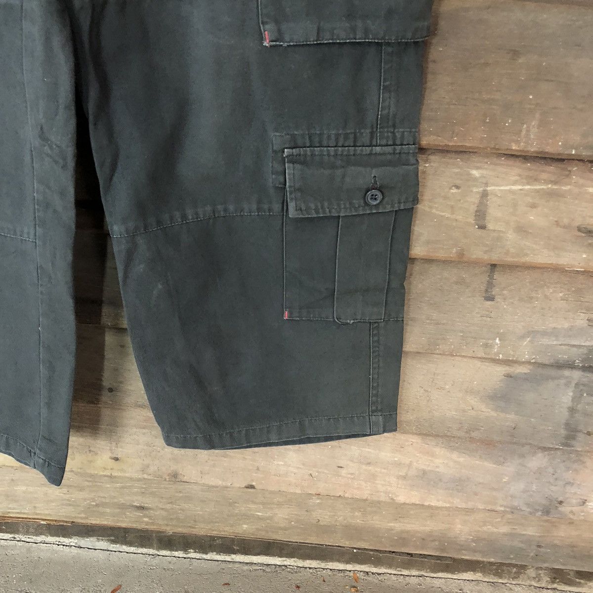 Japanese Brand × Vintage B.C Factory multi pocket utility Black Cargo Pants #4473 Size US 31 - 9 Thumbnail