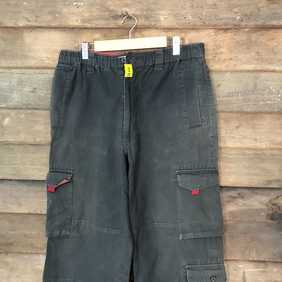 Japanese Brand × Vintage B.C Factory multi pocket utility Black Cargo Pants #4473 Size US 31 - 2 Thumbnail
