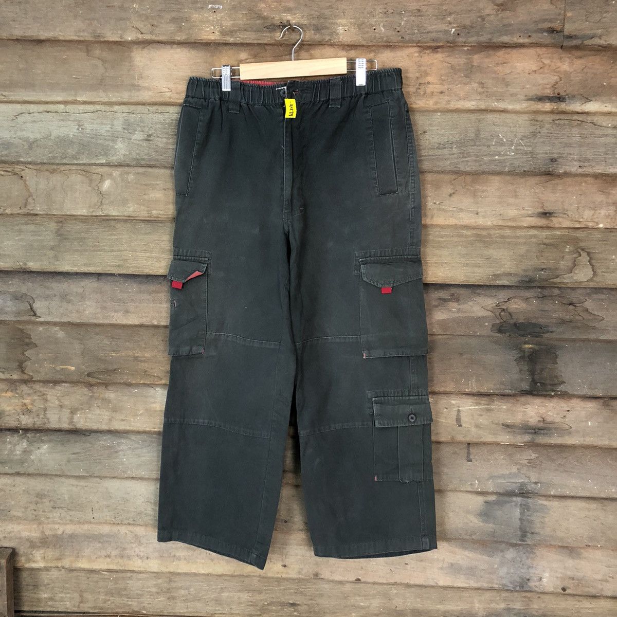 Japanese Brand × Vintage B.C Factory multi pocket utility Black Cargo Pants #4473 Size US 31 - 1 Thumbnail