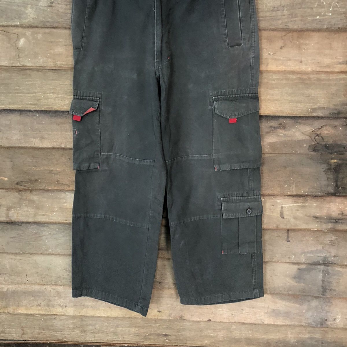 Japanese Brand × Vintage B.C Factory multi pocket utility Black Cargo Pants #4473 Size US 31 - 3 Thumbnail