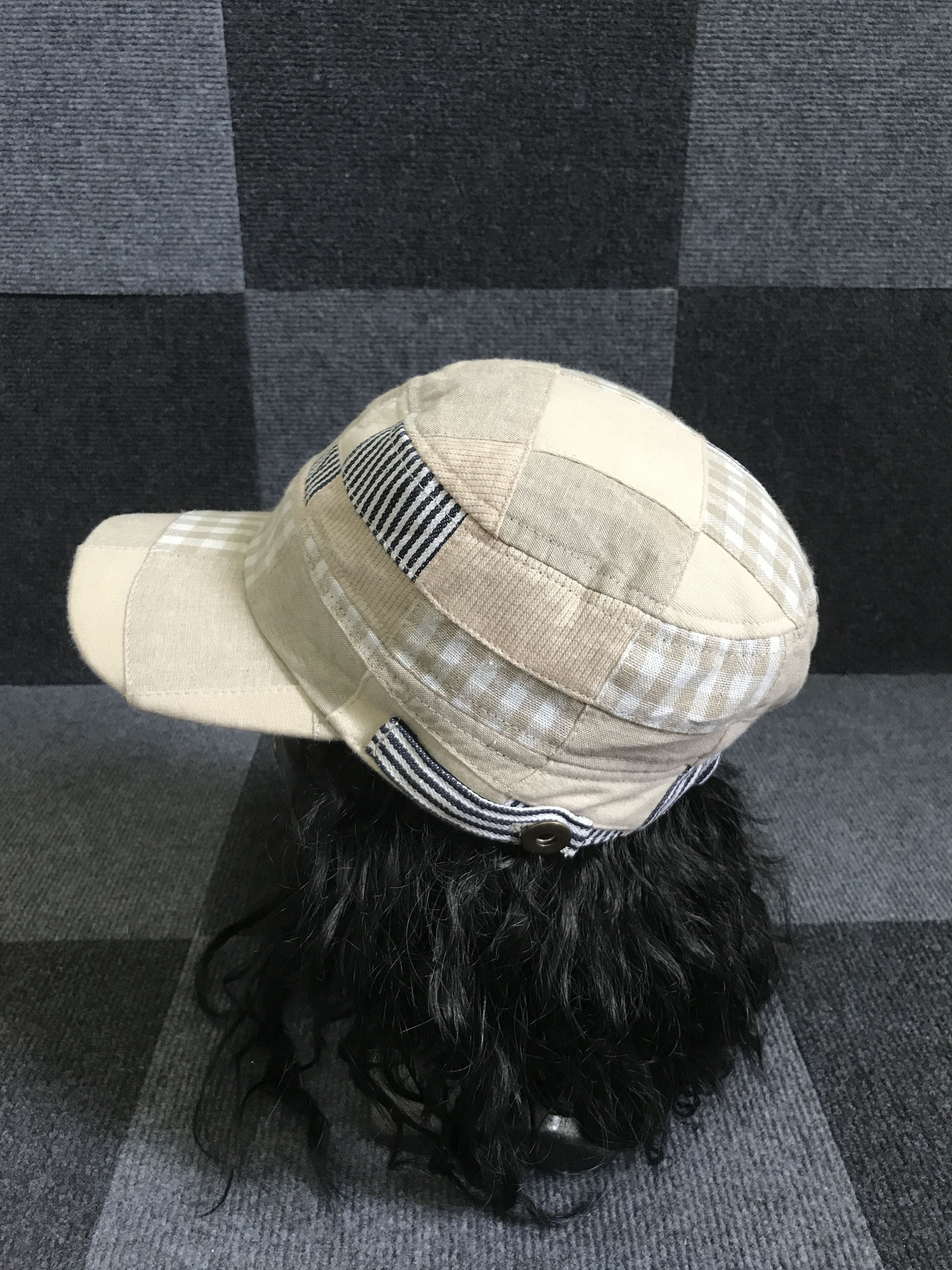 Other BSC84 Unbrand Patchwork Half Mechanic Painter Cap Size ONE SIZE - 3 Thumbnail