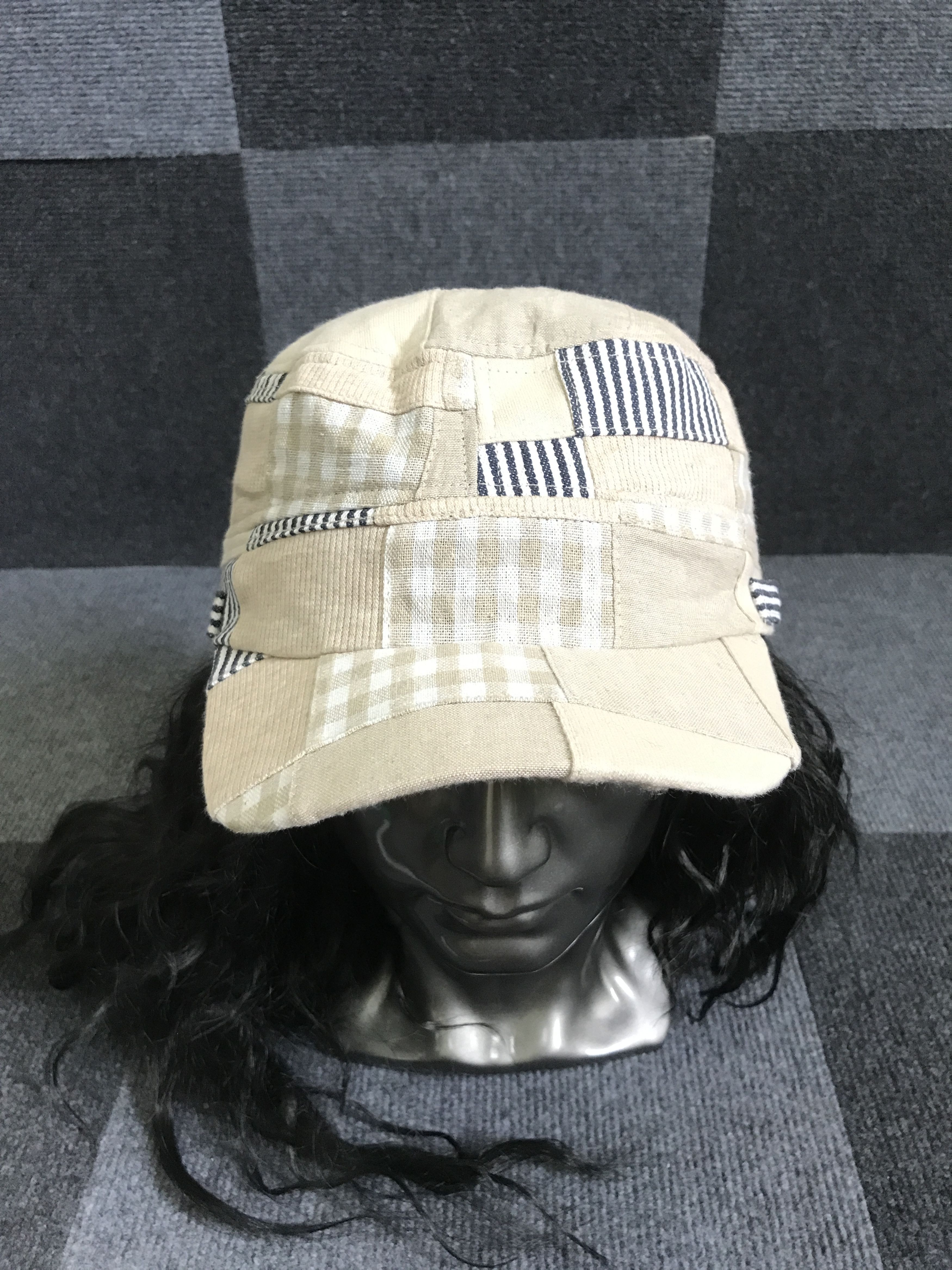 Other BSC84 Unbrand Patchwork Half Mechanic Painter Cap Size ONE SIZE - 1 Thumbnail