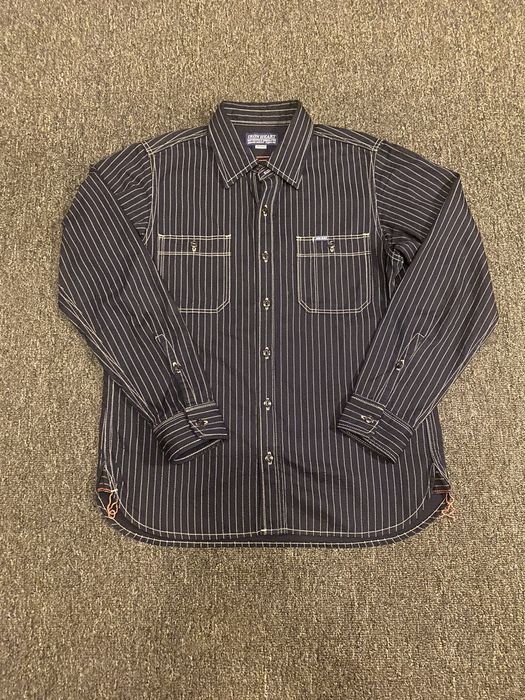 Iron Heart Iron Heart IHSH327 6oz Wabash Work Shirt Indigo Grailed