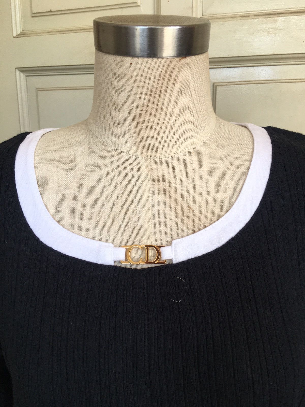 Dior × Vintage vintage christian dior sport black blouse Size M / US 6-8 / IT 42-44 - 2 Thumbnail