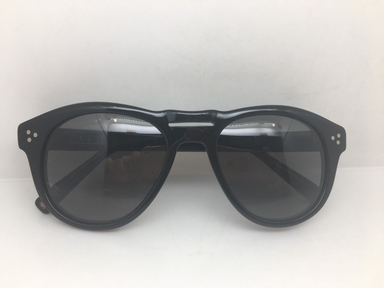 Vintage MOD CLASSIC IVY LEAGUE ARISTOCRAT HANDMADE SUNGLASSES BLACK Size ONE SIZE - 6 Thumbnail