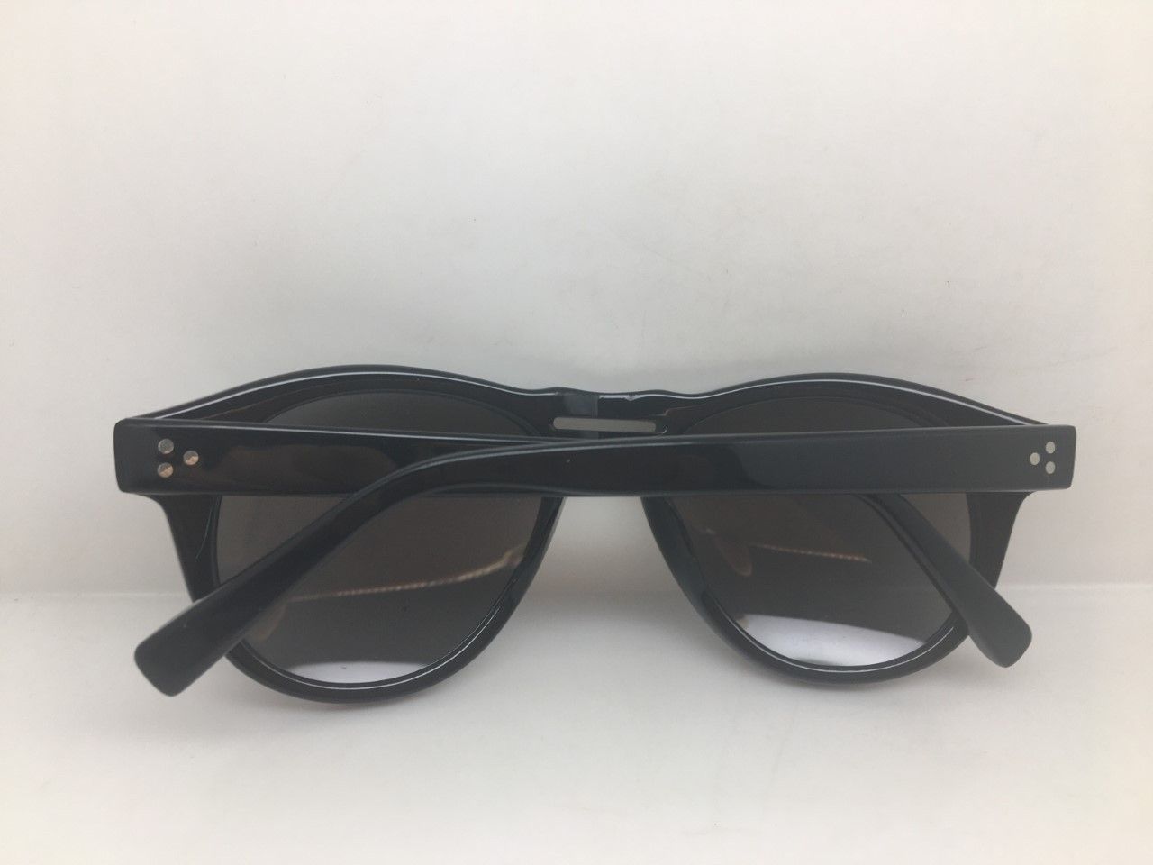 Vintage MOD CLASSIC IVY LEAGUE ARISTOCRAT HANDMADE SUNGLASSES BLACK Size ONE SIZE - 8 Thumbnail