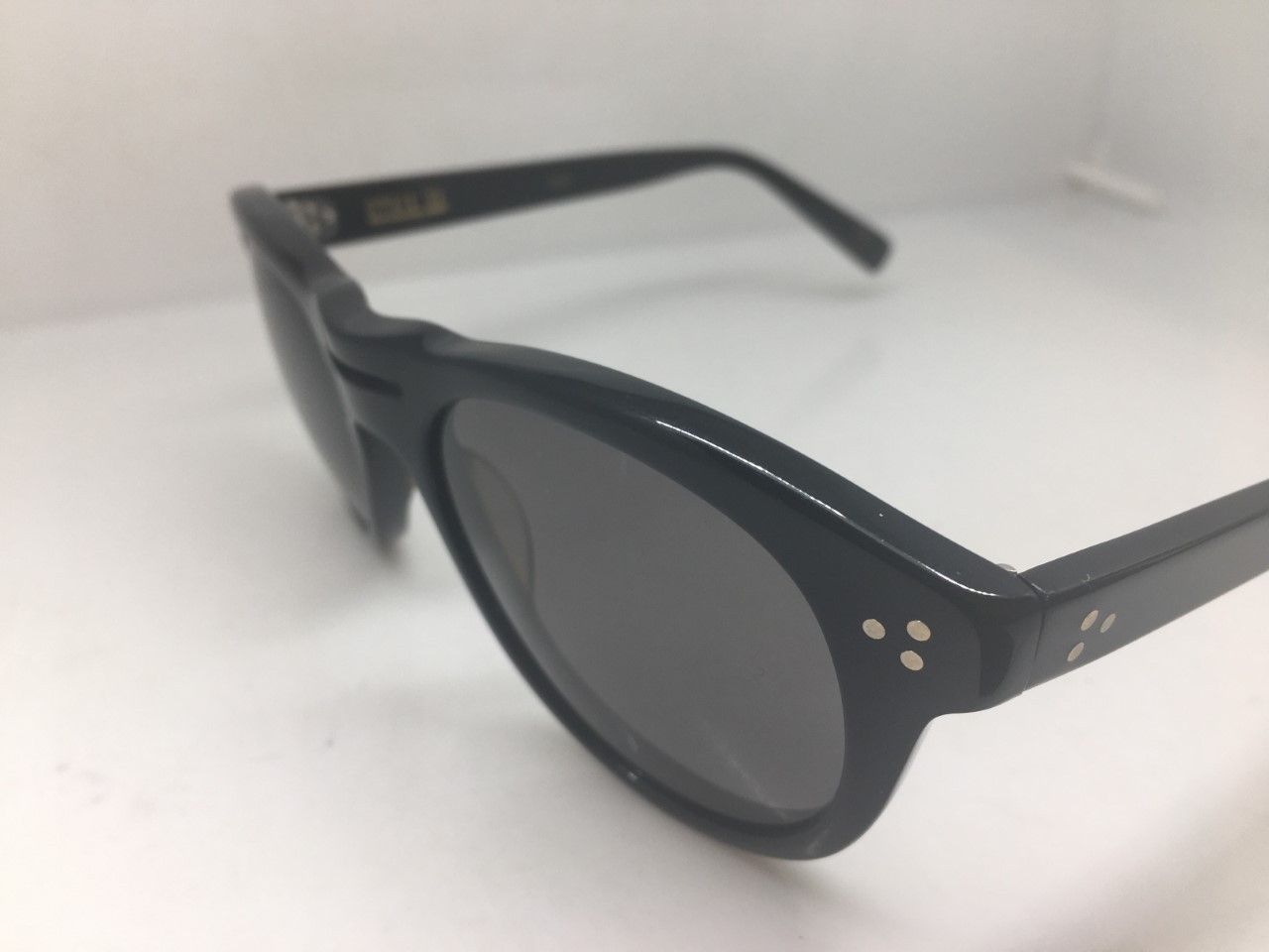 Vintage MOD CLASSIC IVY LEAGUE ARISTOCRAT HANDMADE SUNGLASSES BLACK Size ONE SIZE - 3 Thumbnail