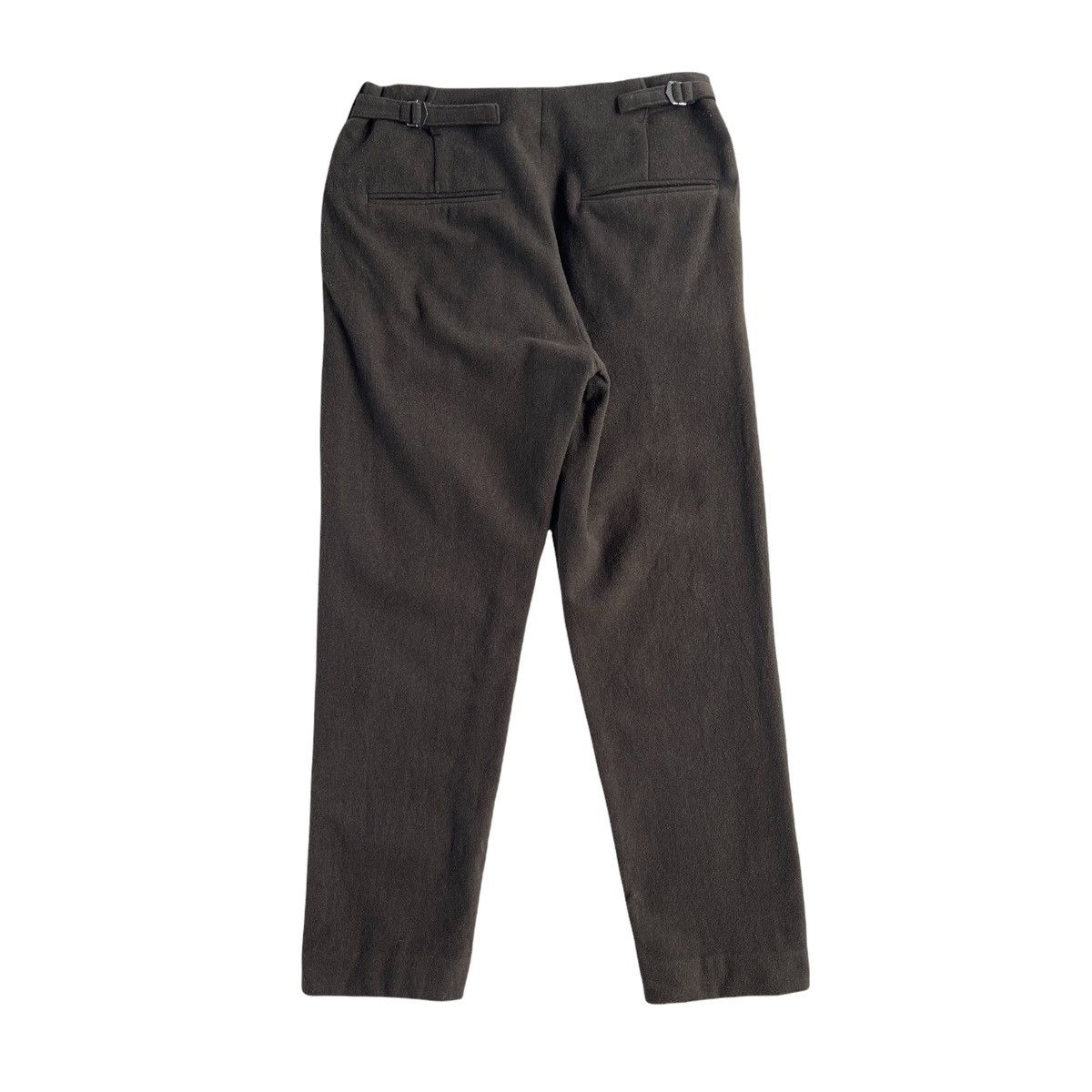 Christophe Lemaire × Lemaire Lemaire Olive Wool Straight Cut Minimalist Pants Size US 28 / EU 44 - 2 Thumbnail