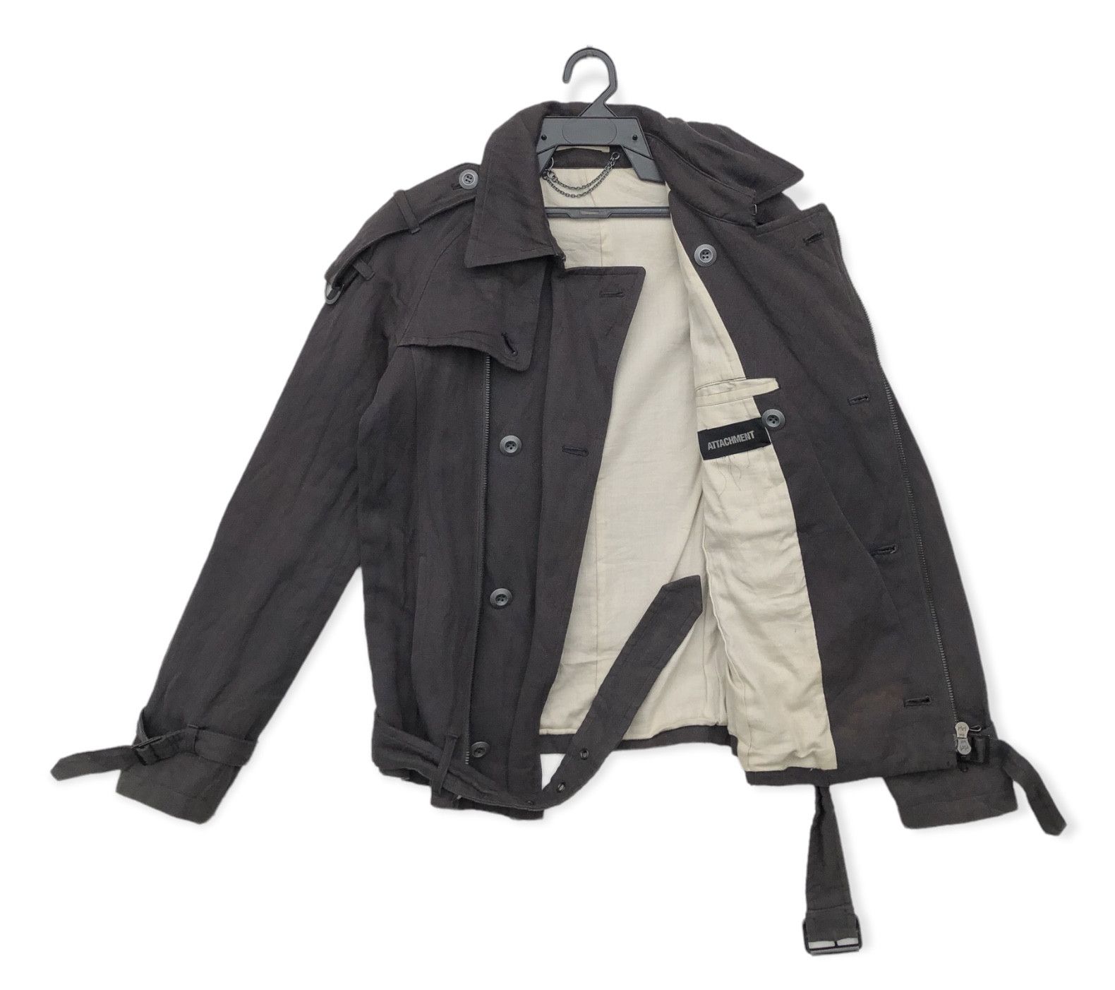 Attachment RARE🔥ATTACHMENT ASYMMETRICAL DOUBLE COLLAR JACKET Size US S / EU 44-46 / 1 - 2 Thumbnail