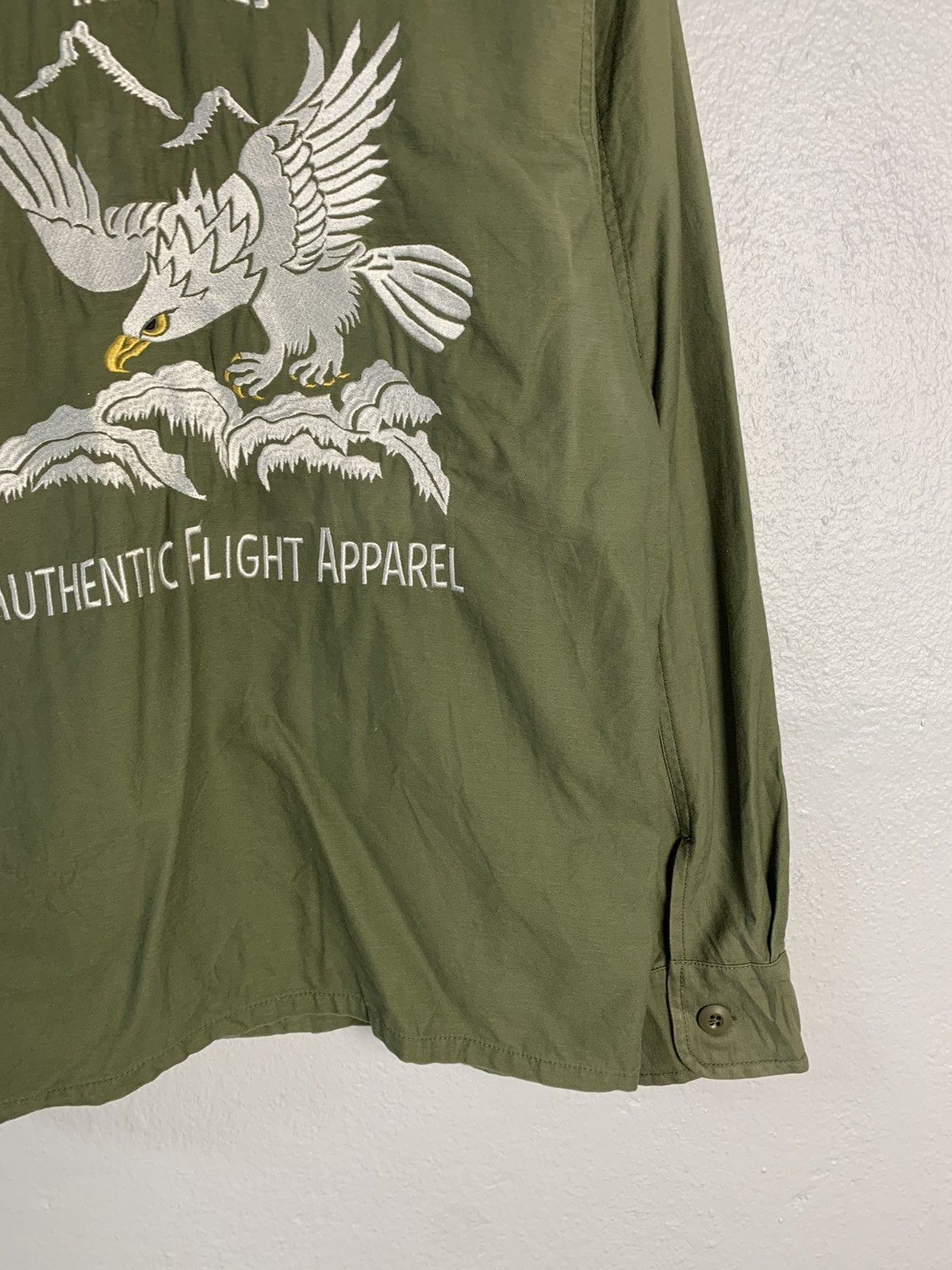 Alpha Industries Alpha Industries Authentic Flight Apparel Embroidery Shirt Size US M / EU 48-50 / 2 - 2 Thumbnail