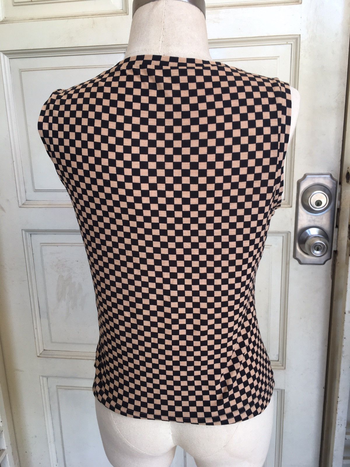 Japanese Brand vintage junko shimana brown checked Size M / US 6-8 / IT 42-44 - 3 Thumbnail