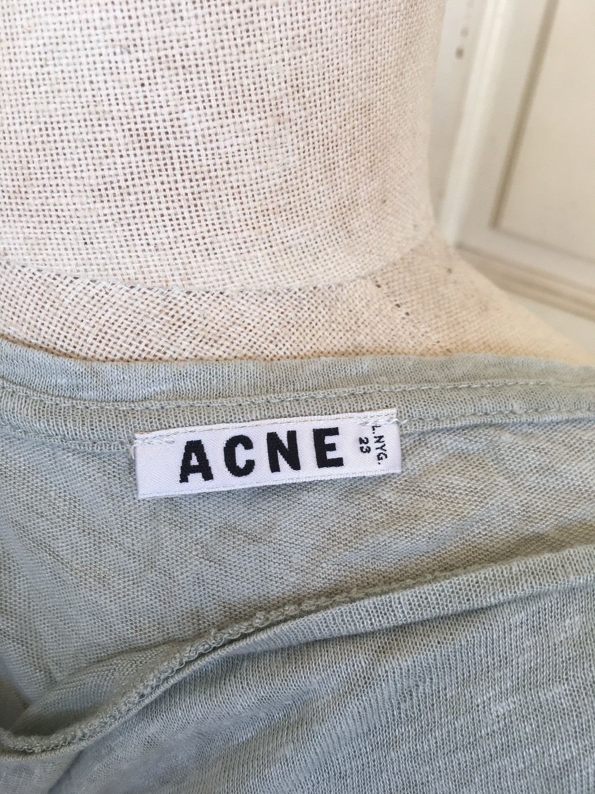 Acne Studios light green wonder linen paw13 Size S / US 4 / IT 40 - 5 Thumbnail