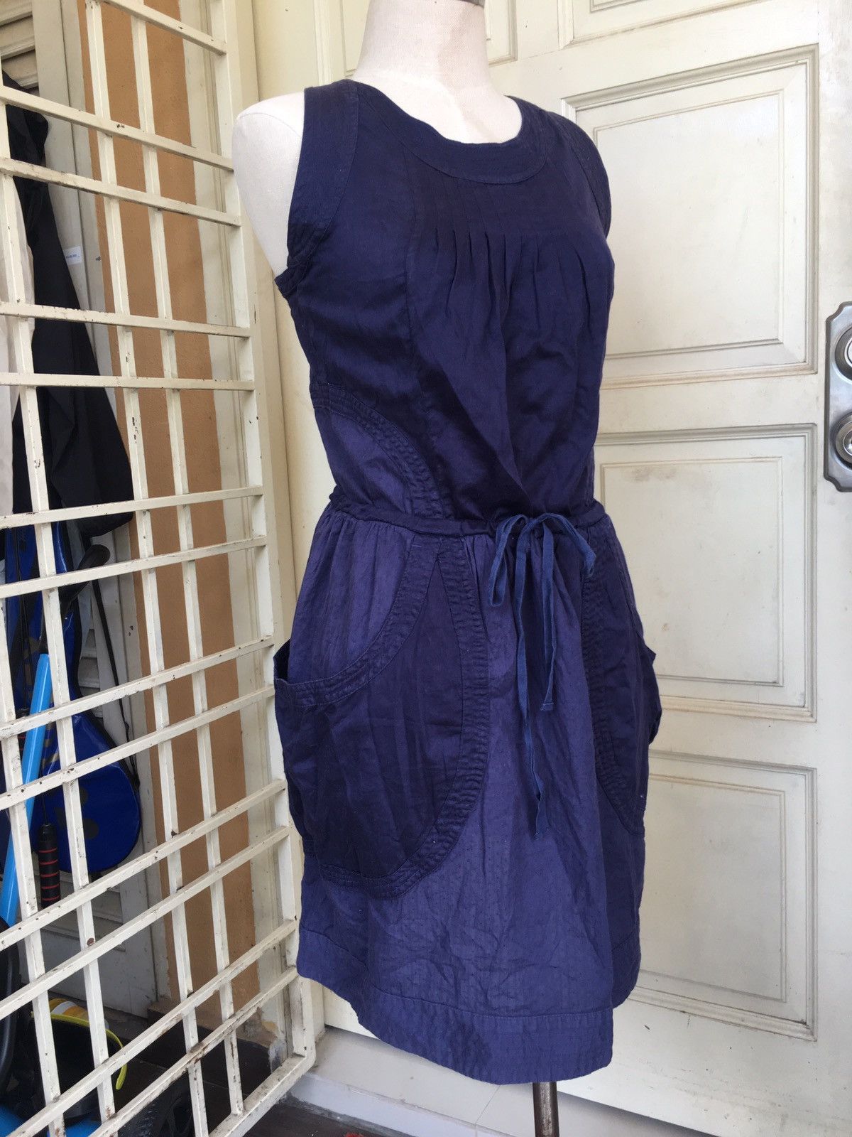 Issey Miyake vintage blue dress Size S / US 4 / IT 40 - 1 Thumbnail