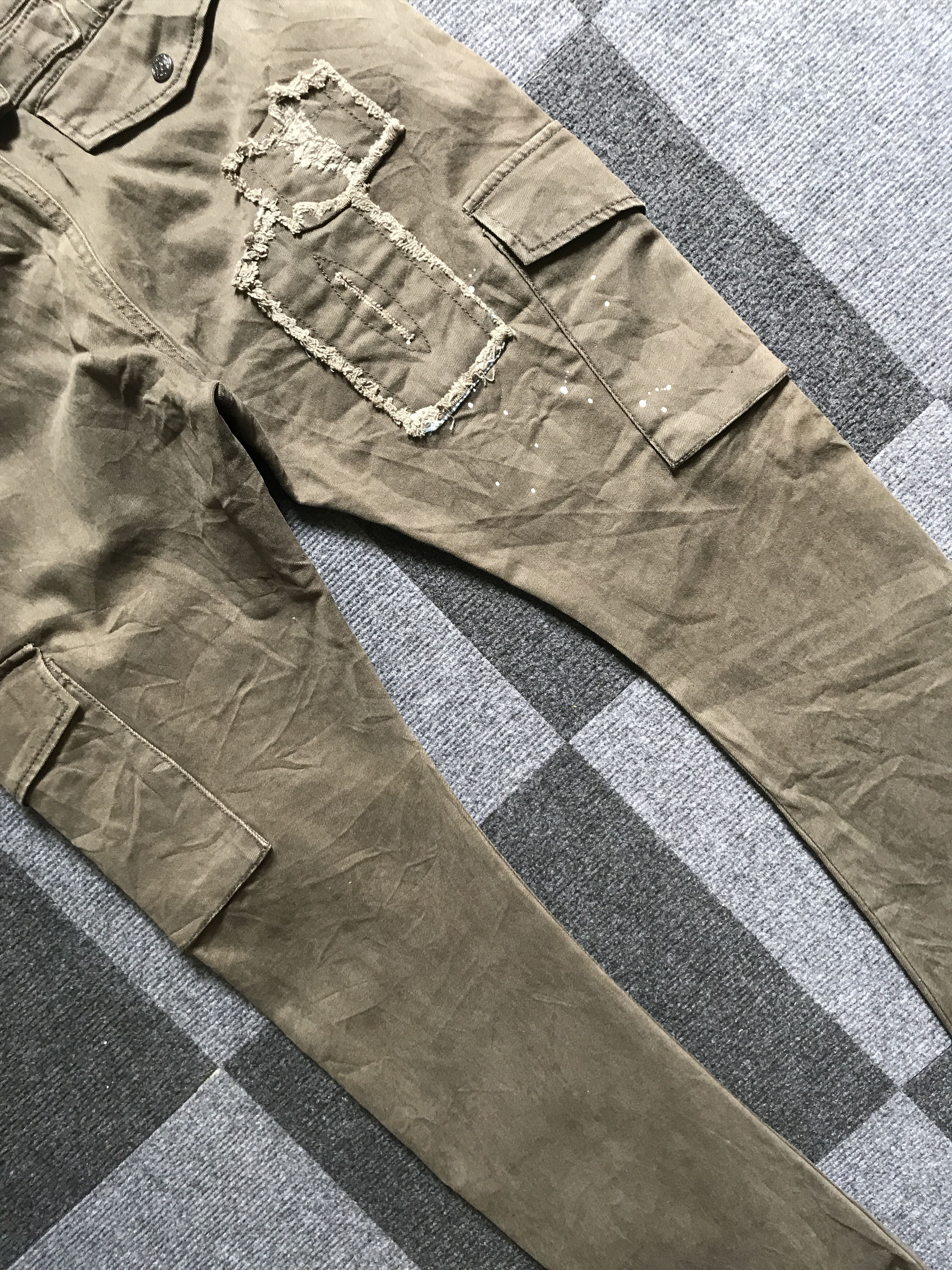 Japanese Brand × Seditionaries CP241 Artemis Painter Patchwork Devil Fit Cargo Pant Size US 31 - 11 Thumbnail
