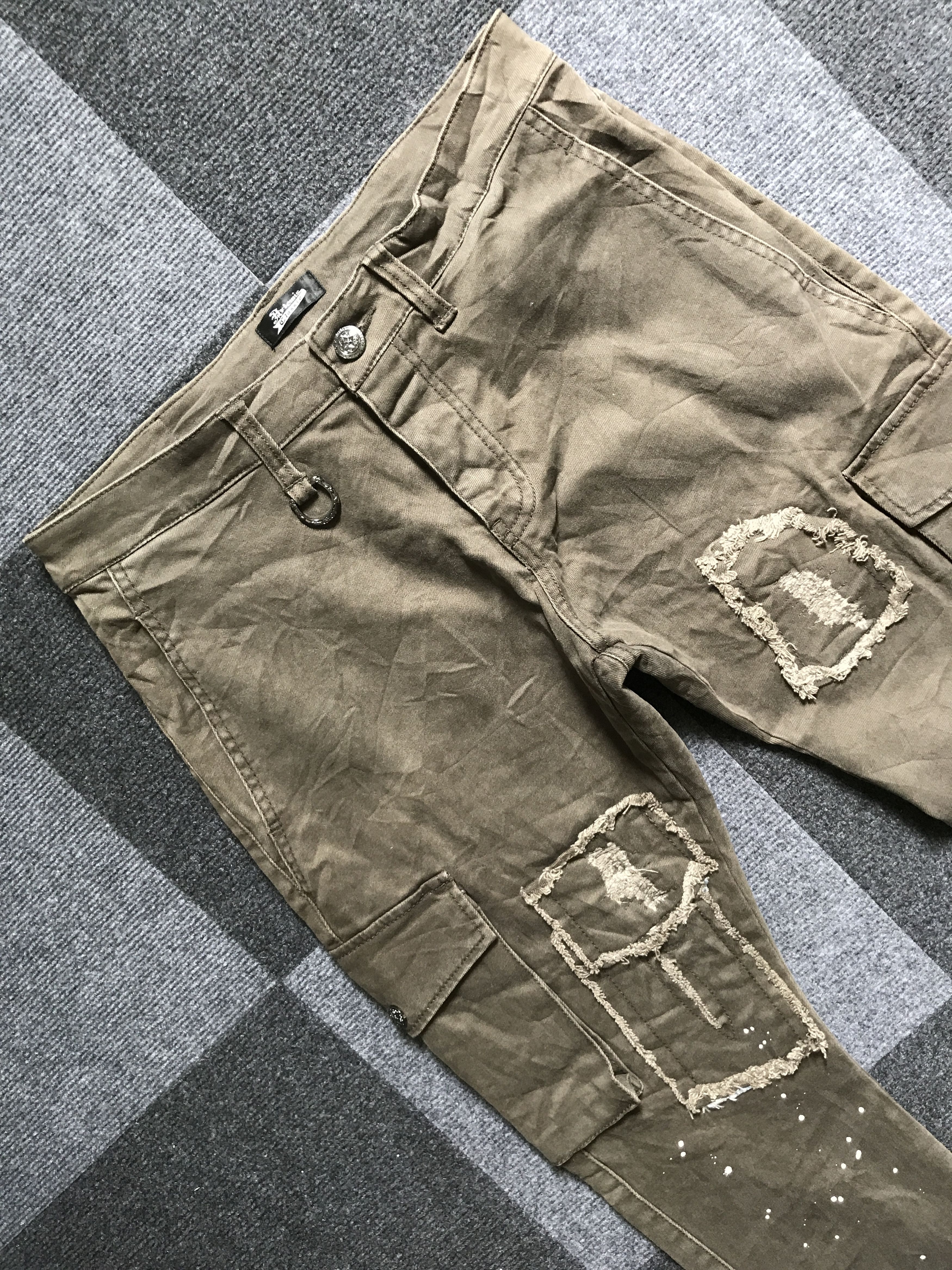 Japanese Brand × Seditionaries CP241 Artemis Painter Patchwork Devil Fit Cargo Pant Size US 31 - 2 Thumbnail