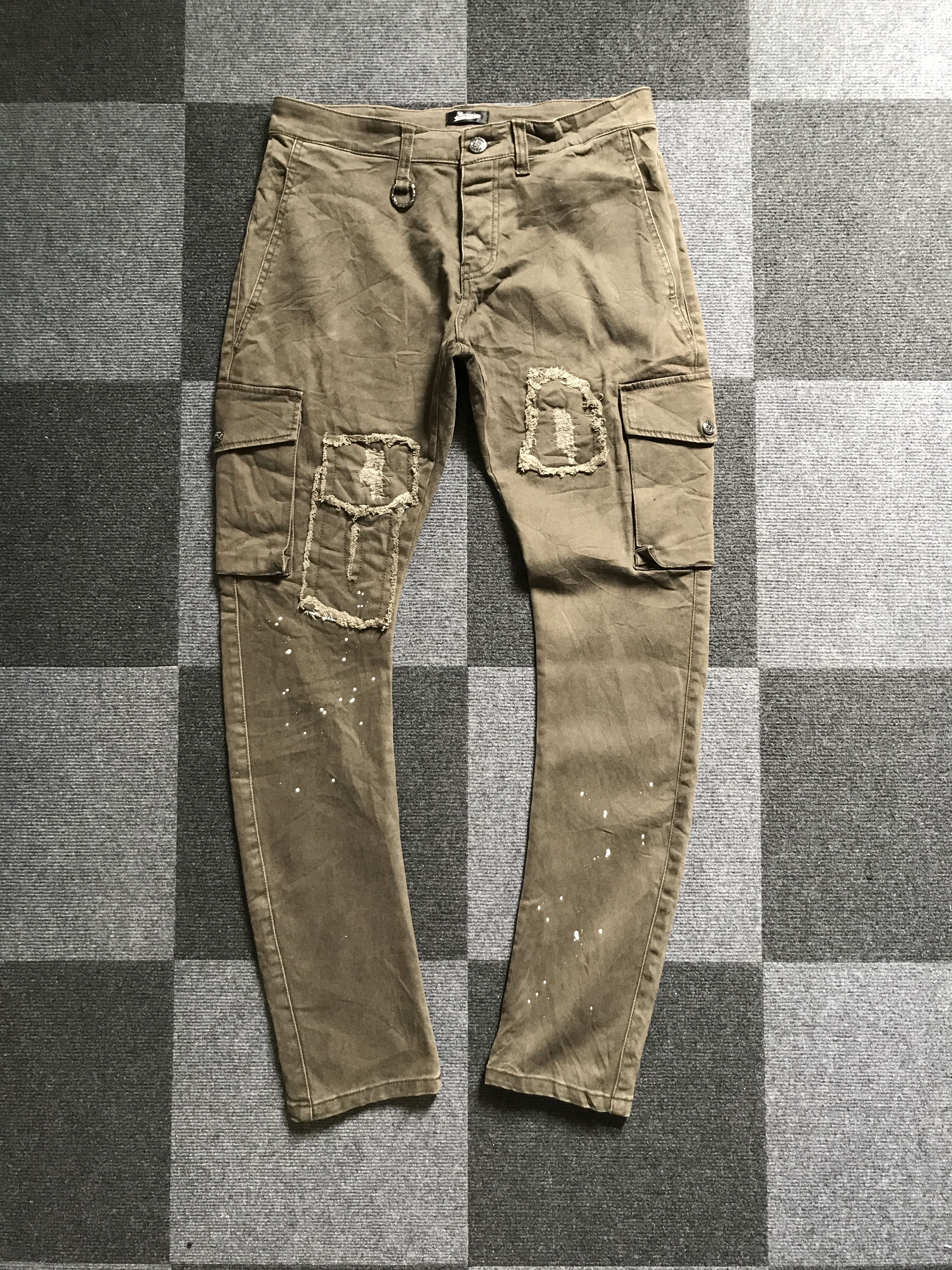 Japanese Brand × Seditionaries CP241 Artemis Painter Patchwork Devil Fit Cargo Pant Size US 31 - 1 Thumbnail