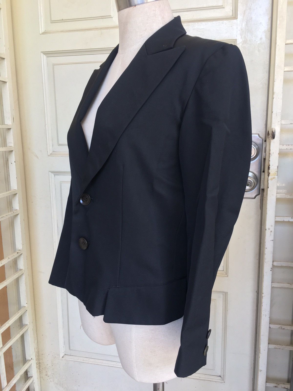 Yohji Yamamoto vintage 90s yohji yamamoto + noir black blazer Size S / US 4 / IT 40 - 4 Thumbnail