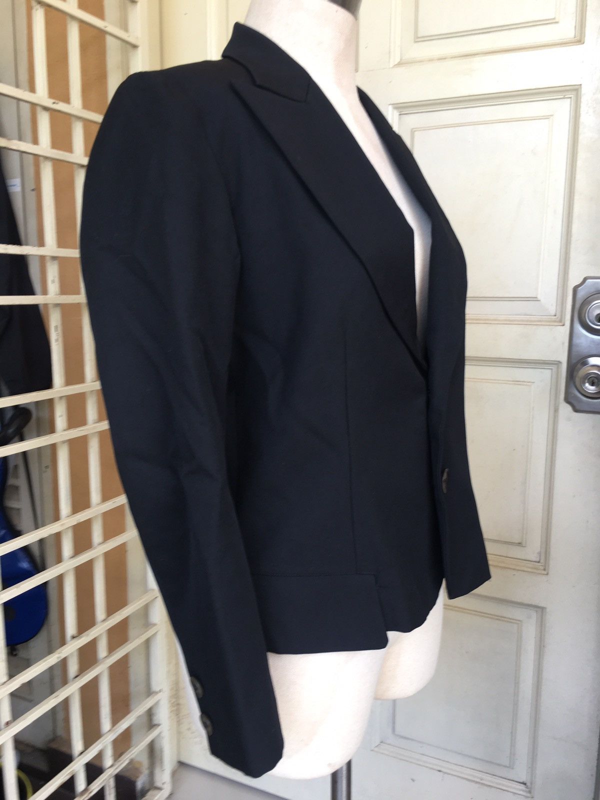 Yohji Yamamoto vintage 90s yohji yamamoto + noir black blazer Size S / US 4 / IT 40 - 2 Thumbnail