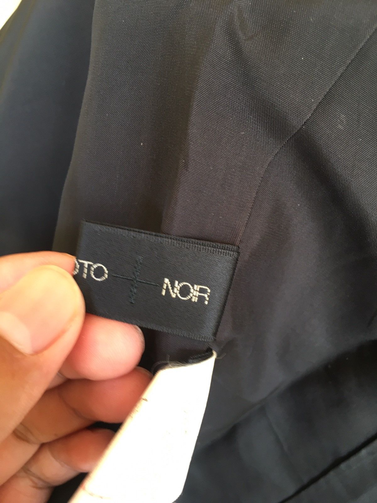 Yohji Yamamoto vintage 90s yohji yamamoto + noir black blazer Size S / US 4 / IT 40 - 8 Thumbnail
