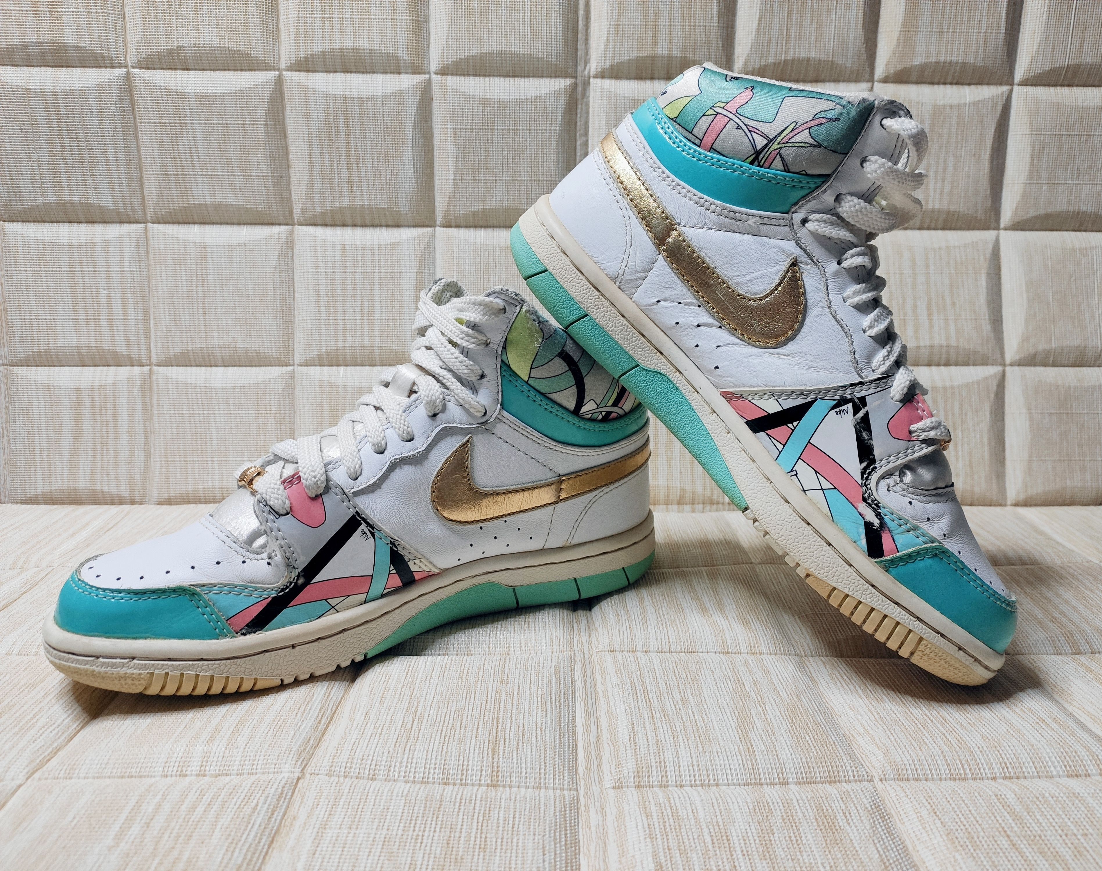 Nike × Vintage Nike Court mid High Pucci 2008 vintage, size 38 Size US 7 / IT 37 - 4 Thumbnail