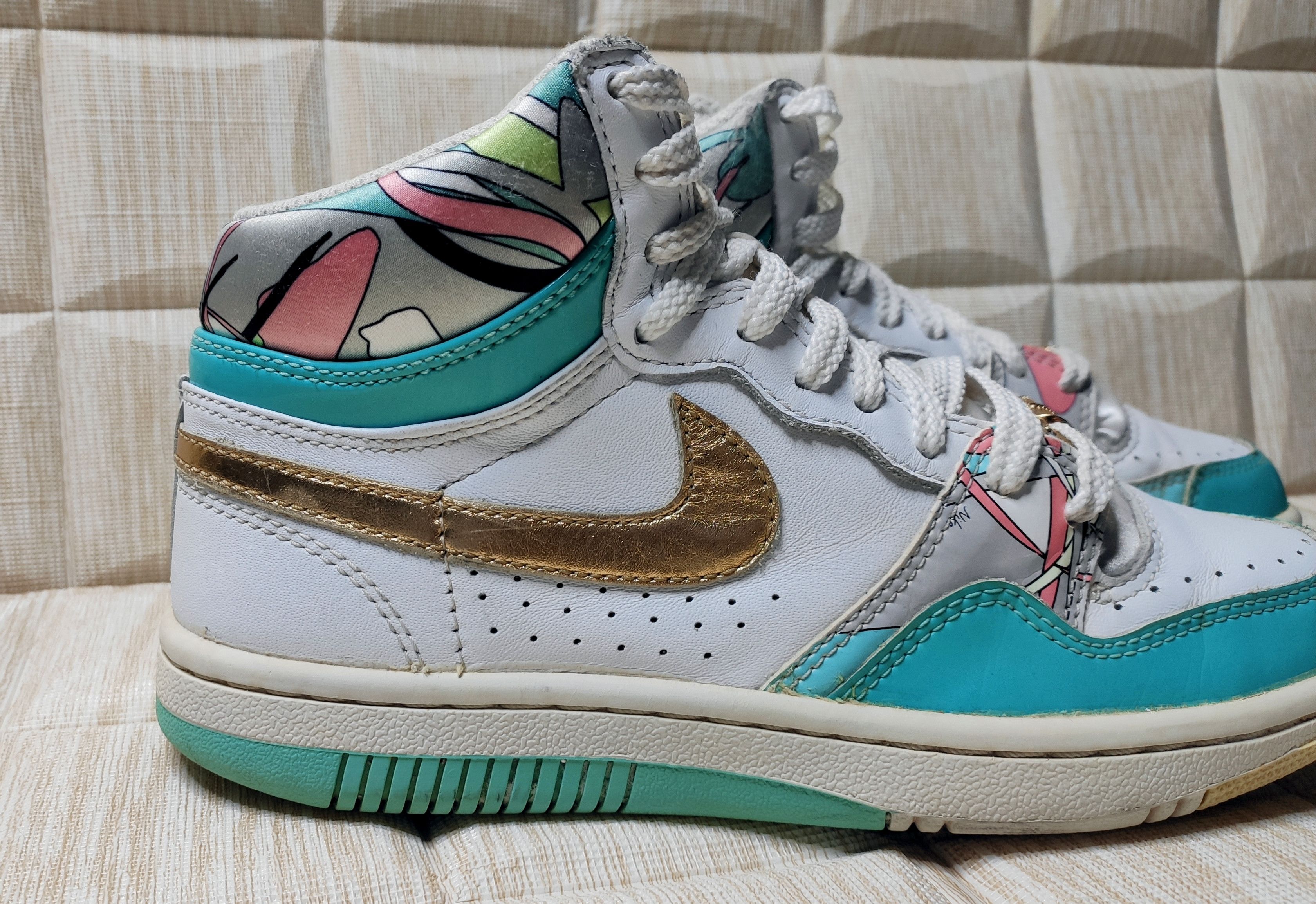 Nike × Vintage Nike Court mid High Pucci 2008 vintage, size 38 Size US 7 / IT 37 - 2 Thumbnail