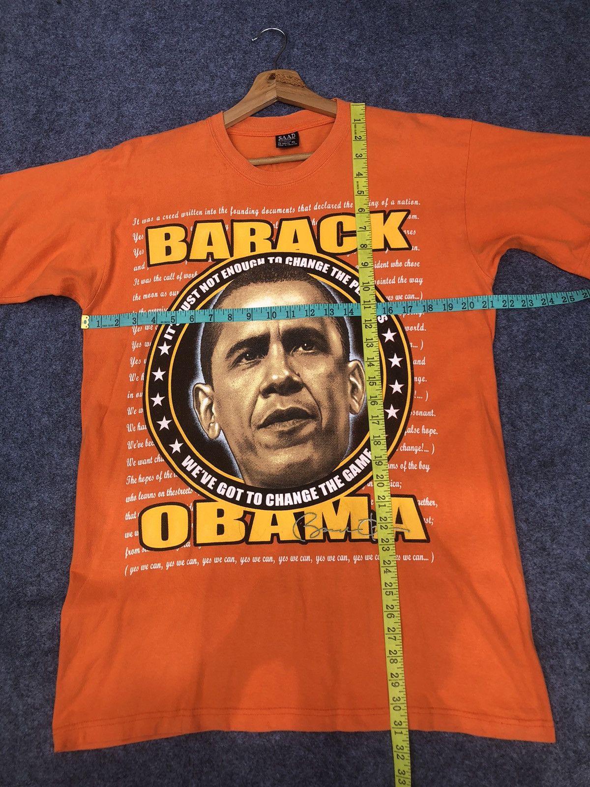 Rap Tees Rare🔥Vtg Barack Obama I’m Asking you to Believe T Shirt Size US XL / EU 56 / 4 - 9 Thumbnail