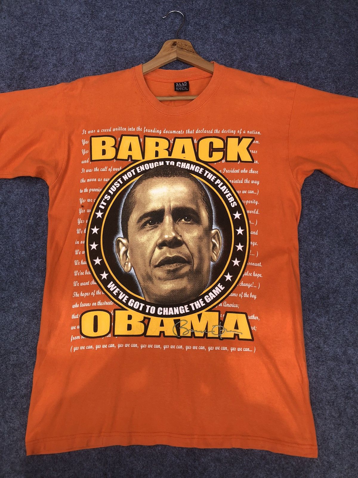 Rap Tees Rare🔥Vtg Barack Obama I’m Asking you to Believe T Shirt Size US XL / EU 56 / 4 - 4 Thumbnail