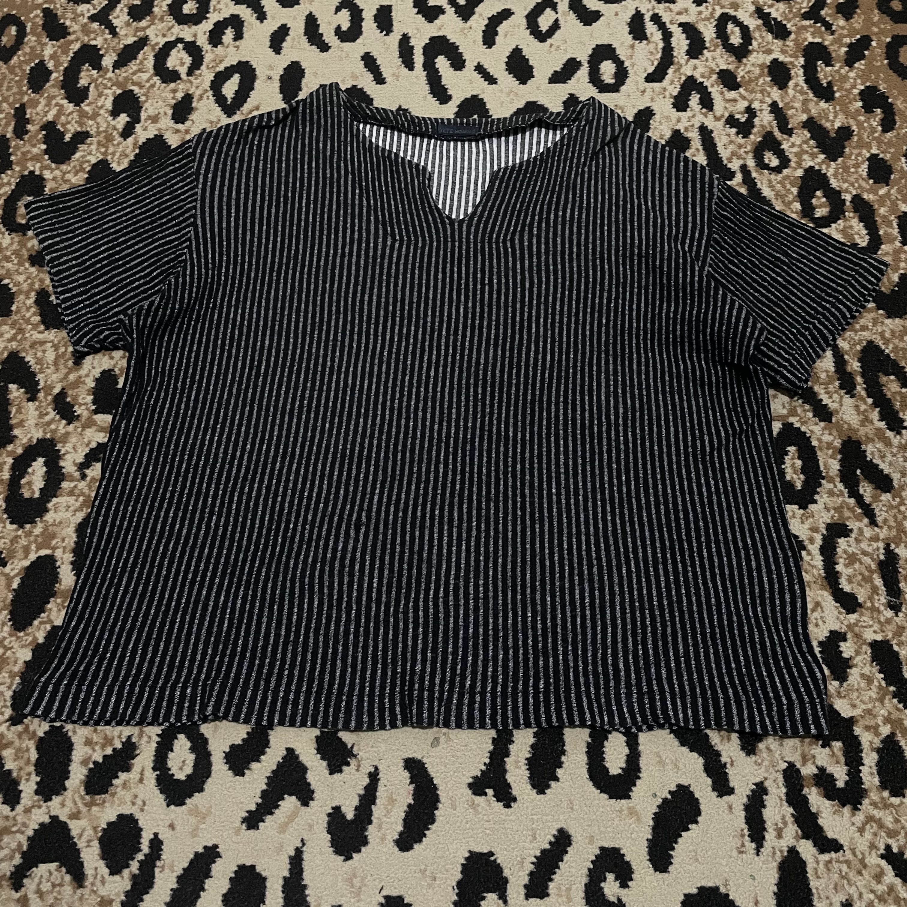 Issey Miyake Tete Homme Vneck Size US S / EU 44-46 / 1 - 1 Thumbnail