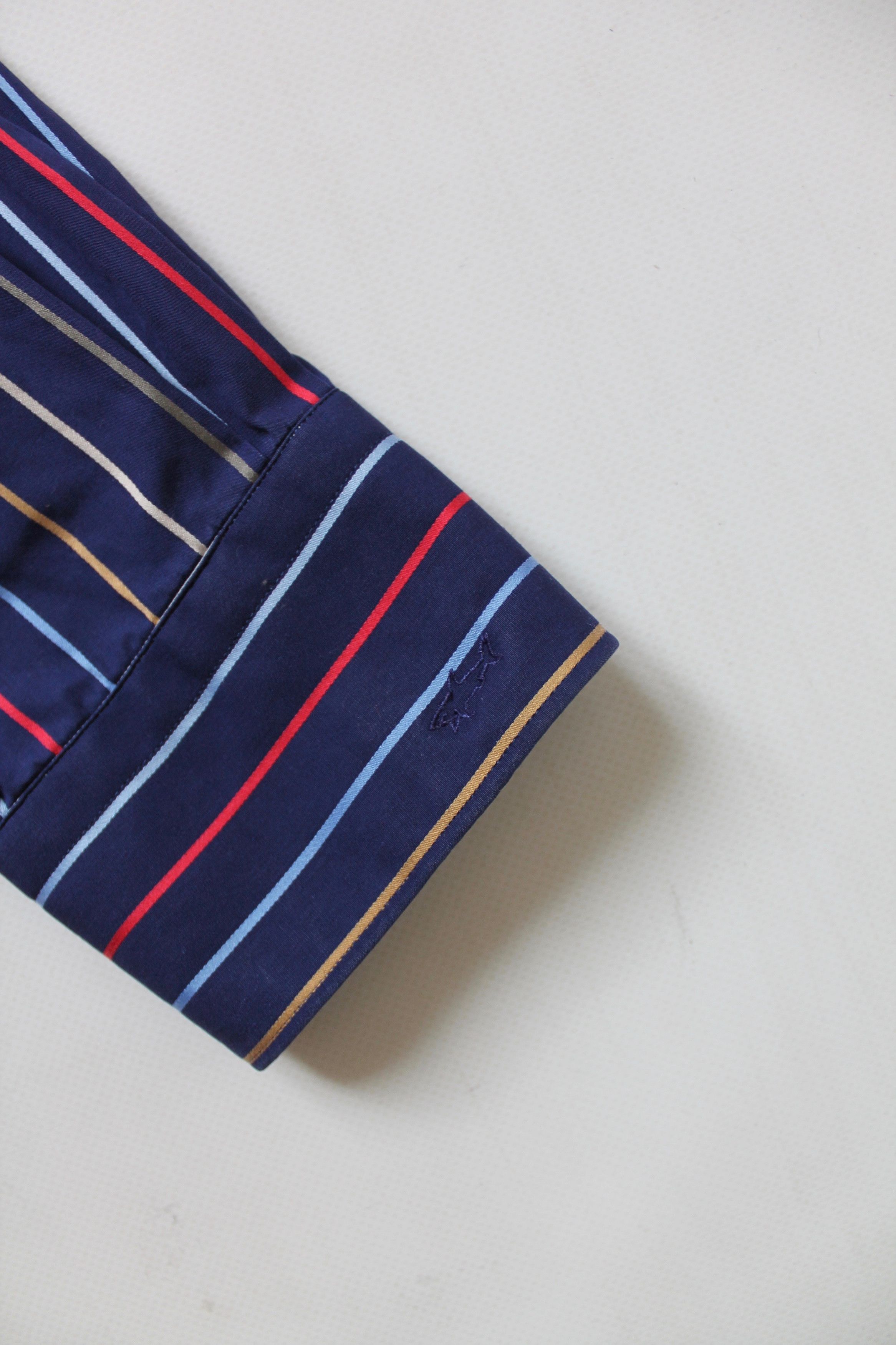Paul & Shark Paul & Shark Silver Collection Striped Slim Fit Shirt Size US L / EU 52-54 / 3 - 2 Thumbnail
