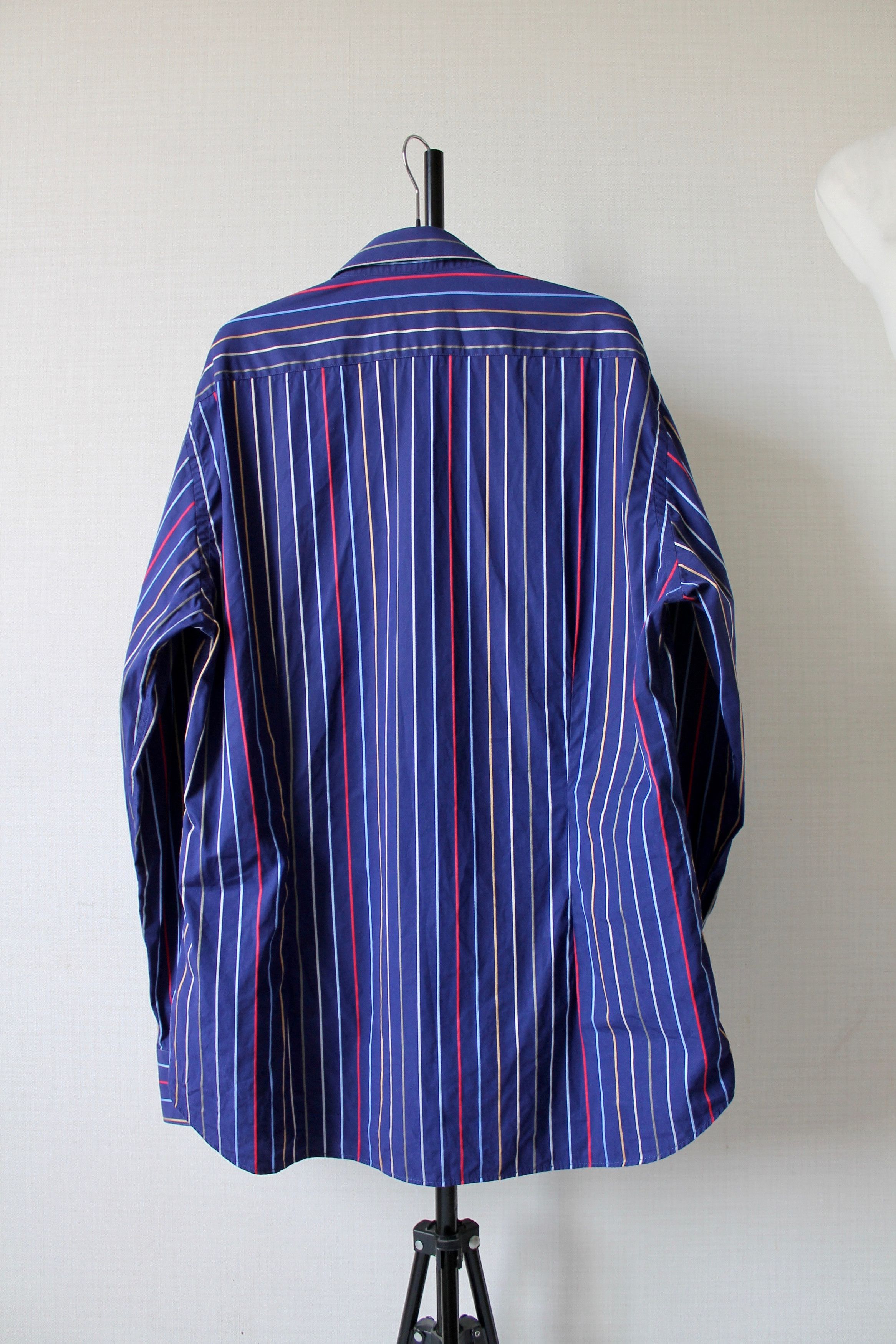 Paul & Shark Paul & Shark Silver Collection Striped Slim Fit Shirt Size US L / EU 52-54 / 3 - 14 Thumbnail