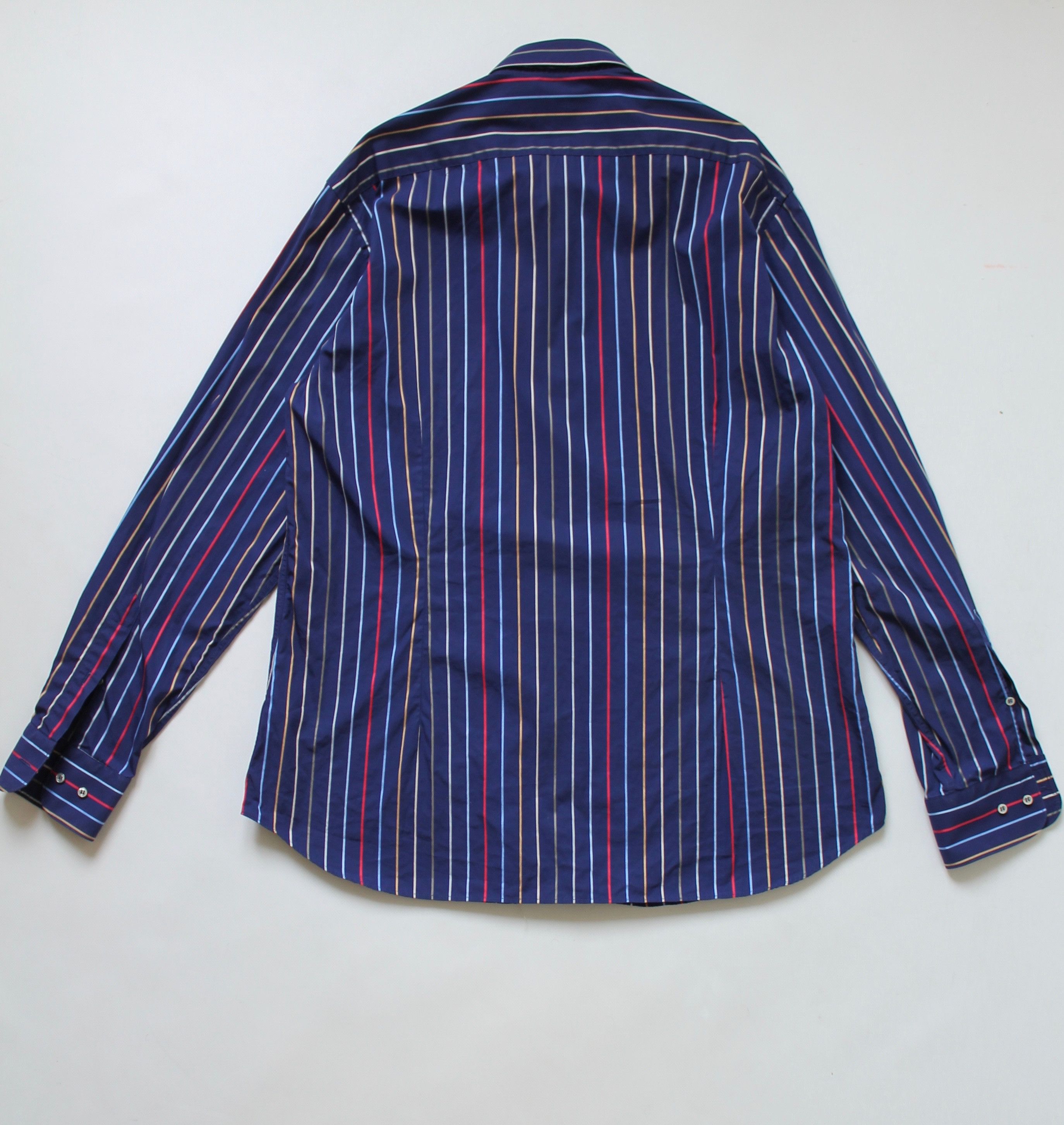 Paul & Shark Paul & Shark Silver Collection Striped Slim Fit Shirt Size US L / EU 52-54 / 3 - 10 Thumbnail