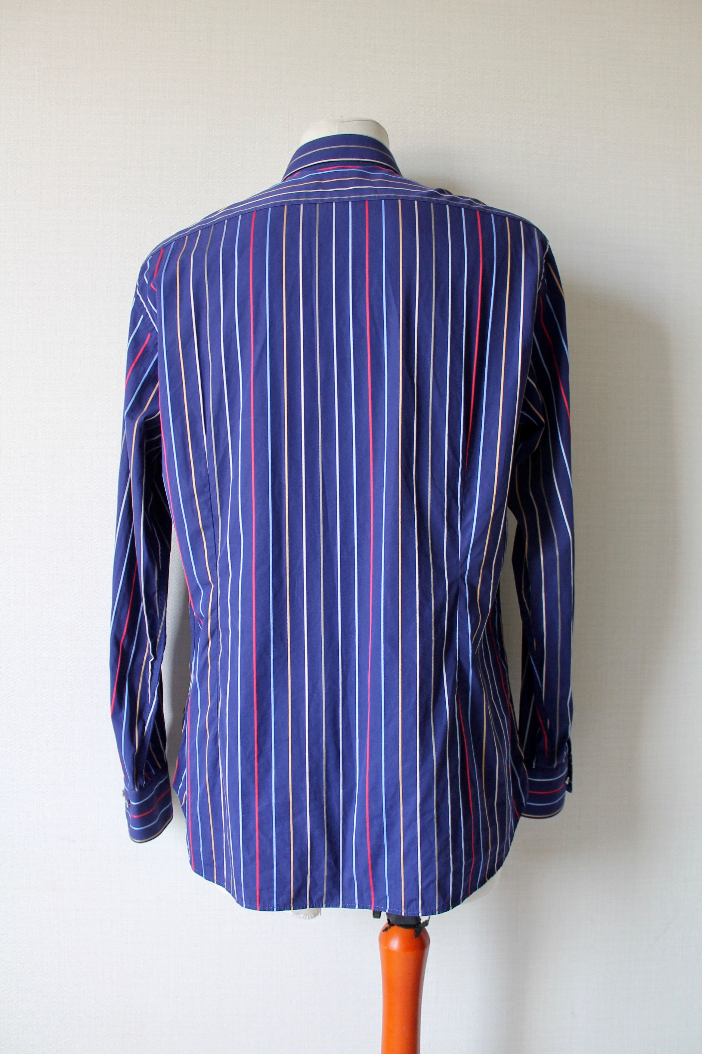 Paul & Shark Paul & Shark Silver Collection Striped Slim Fit Shirt Size US L / EU 52-54 / 3 - 12 Thumbnail
