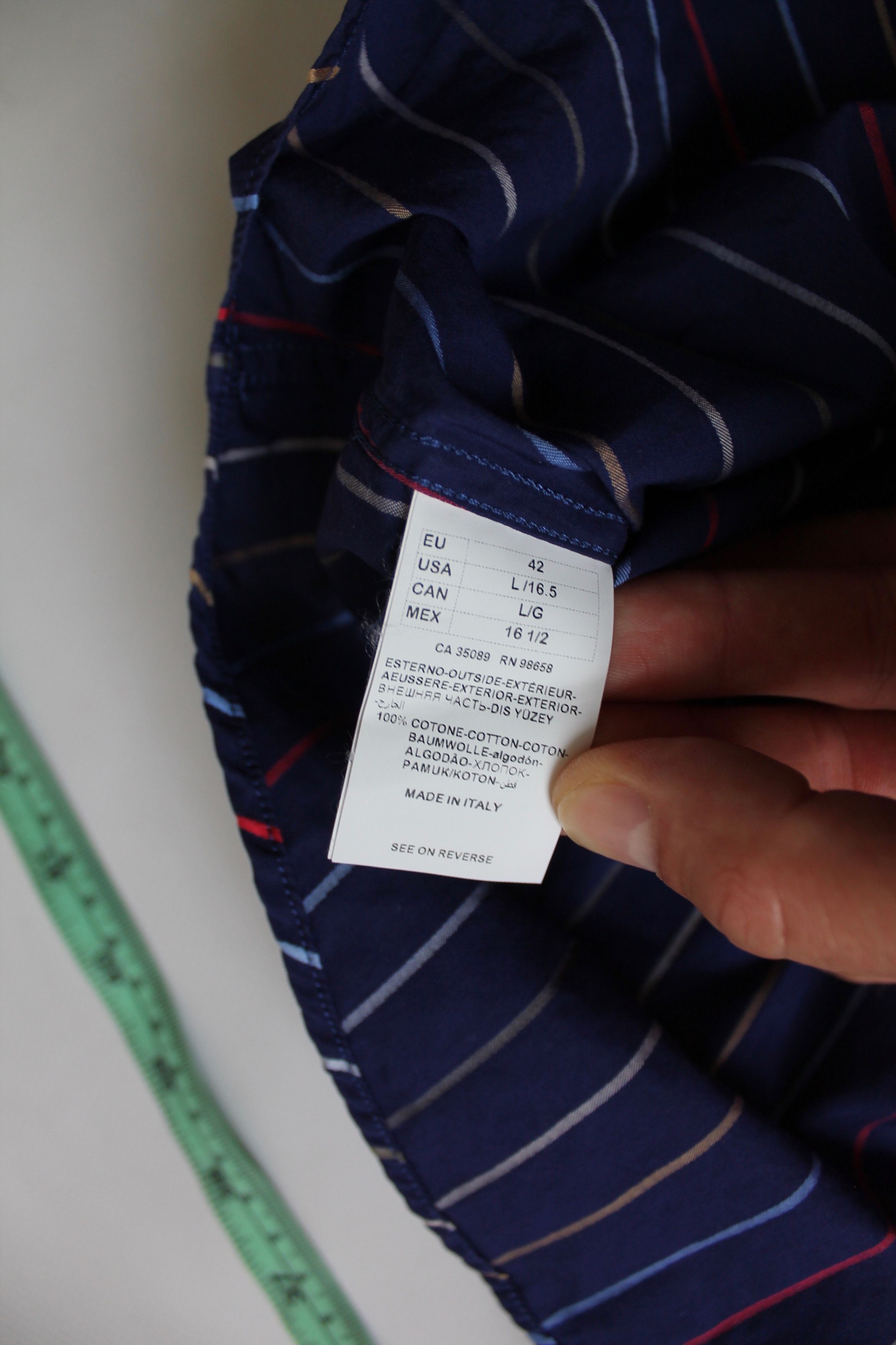 Paul & Shark Paul & Shark Silver Collection Striped Slim Fit Shirt Size US L / EU 52-54 / 3 - 7 Thumbnail