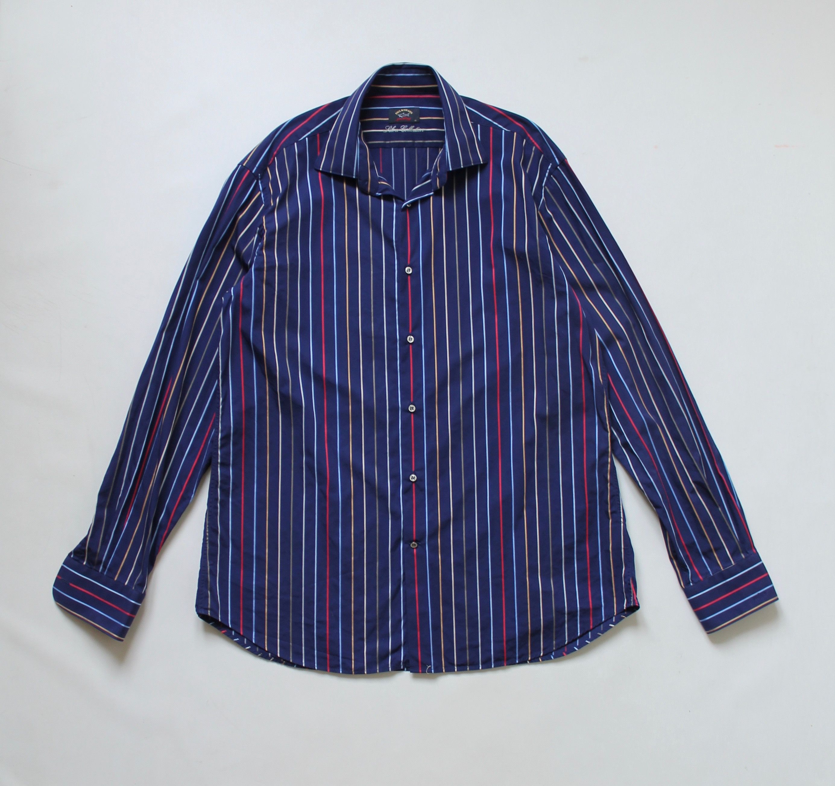 Paul & Shark Paul & Shark Silver Collection Striped Slim Fit Shirt Size US L / EU 52-54 / 3 - 3 Thumbnail